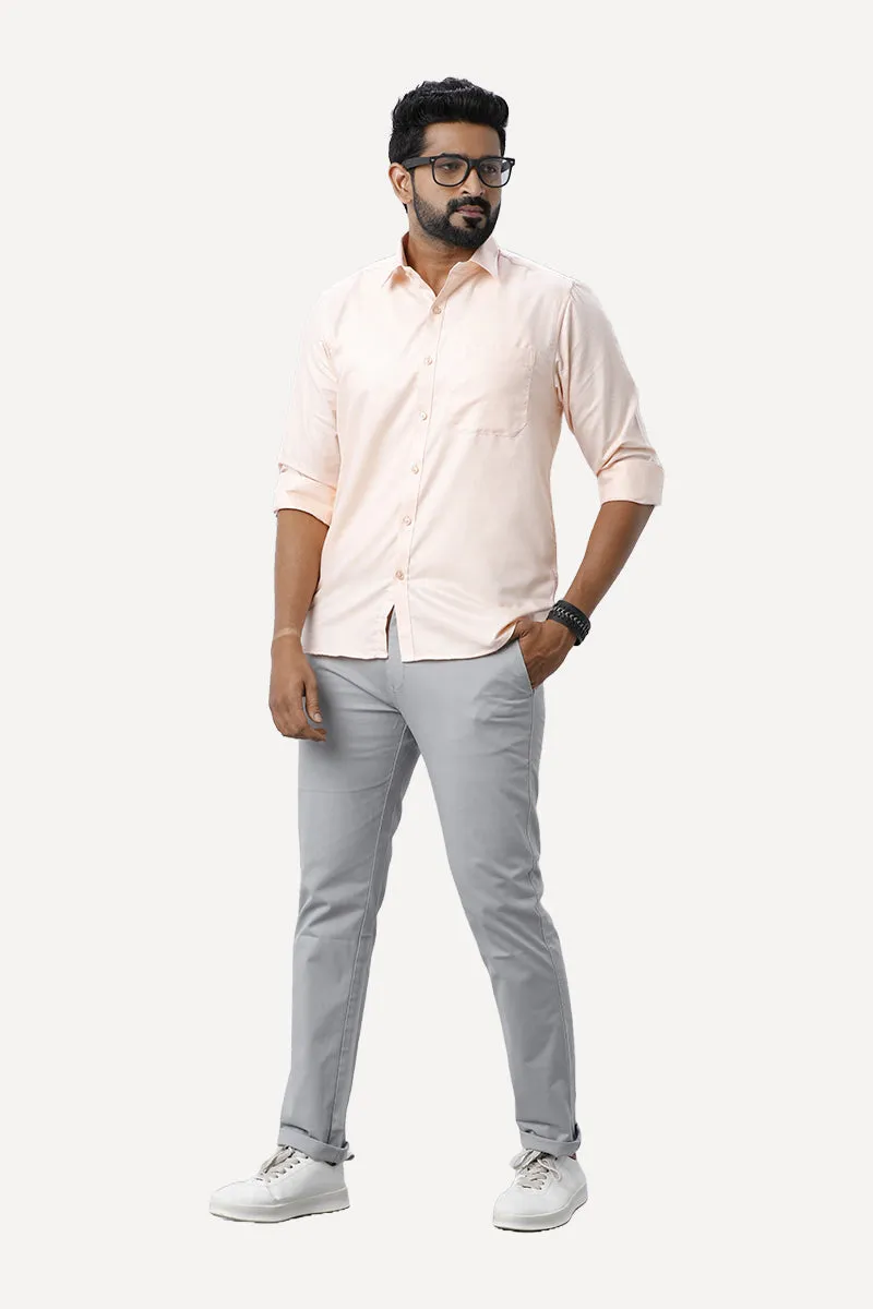 Armani - Pearl Peach Formal Shirts for Men | Ariser