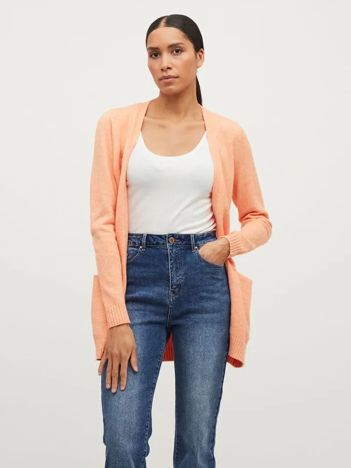 Ashley Open Knit Cardigan (Tangerine)