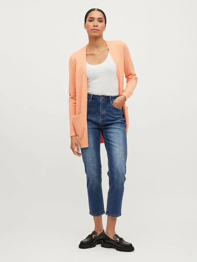 Ashley Open Knit Cardigan (Tangerine)