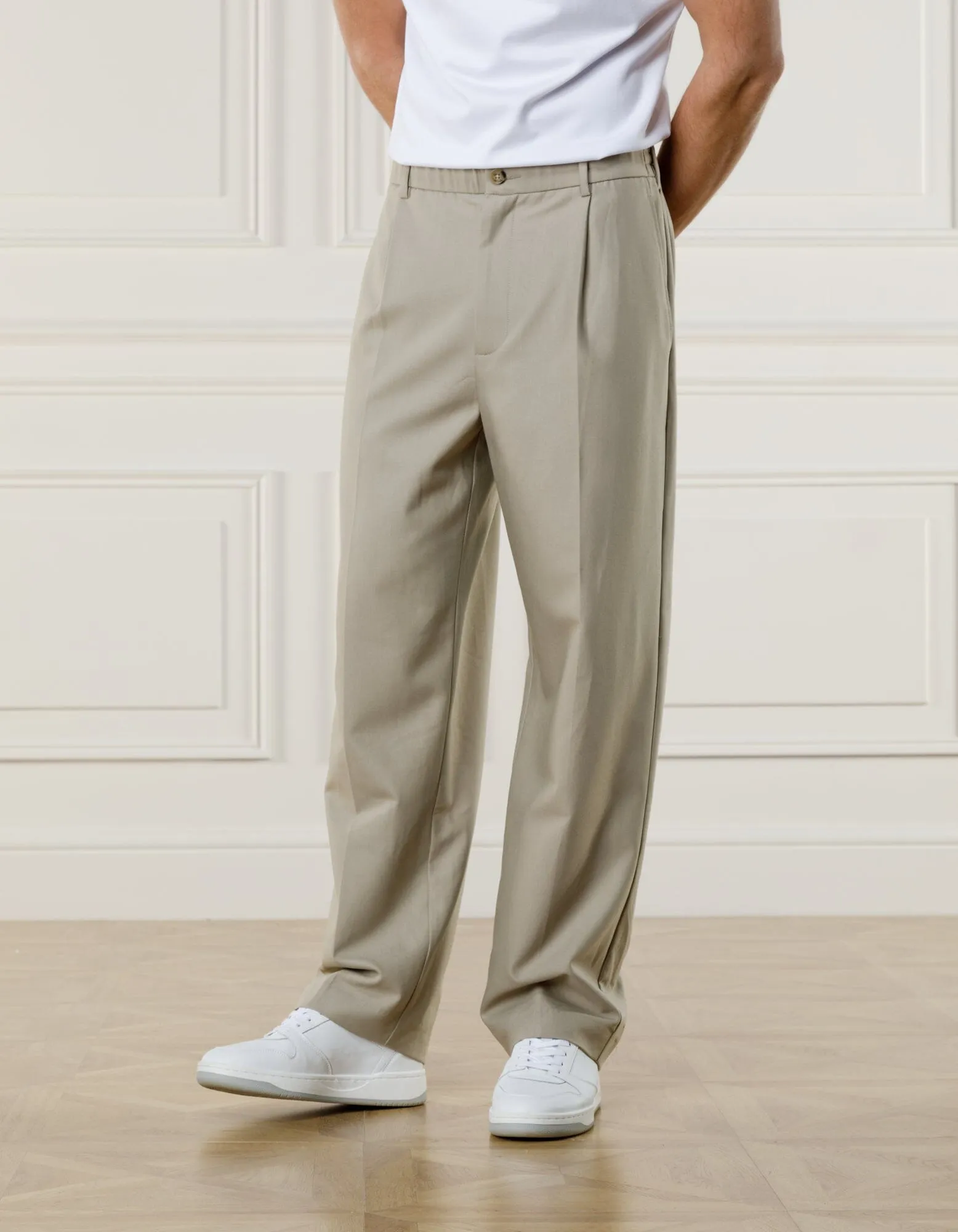 Beige Relaxed Fit Trouser