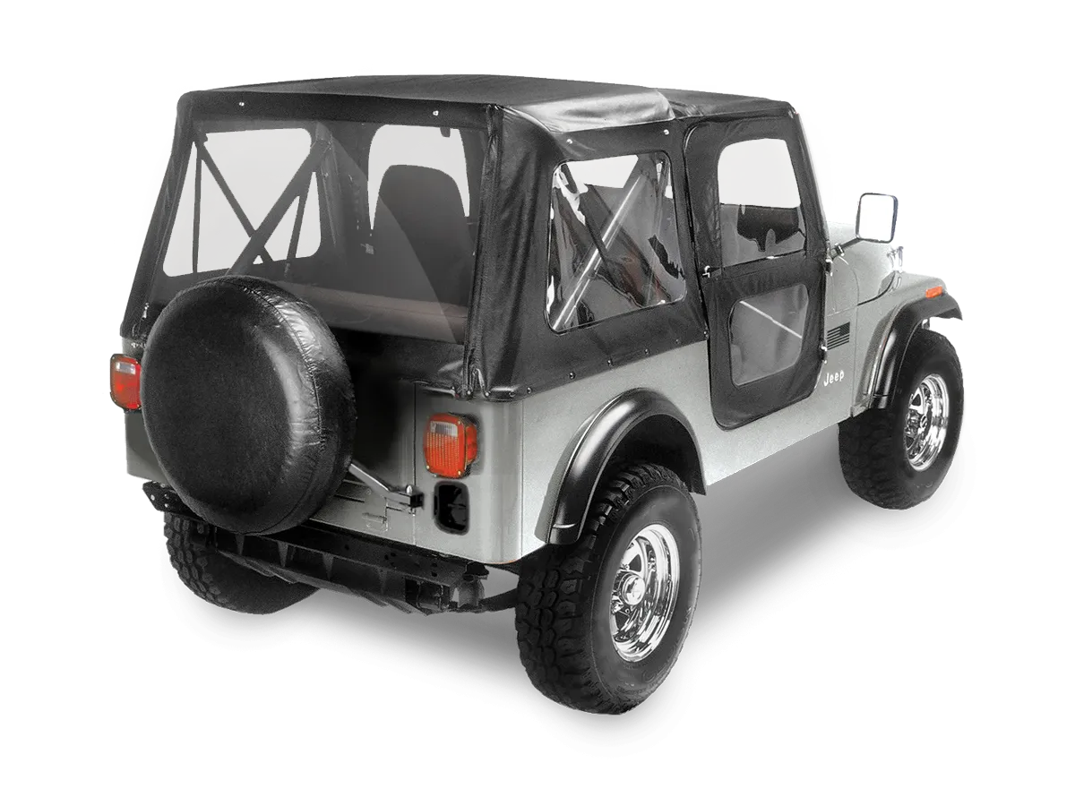 BESTOP Factory Replacement Soft Top Skin for 76-86 Jeep CJ7