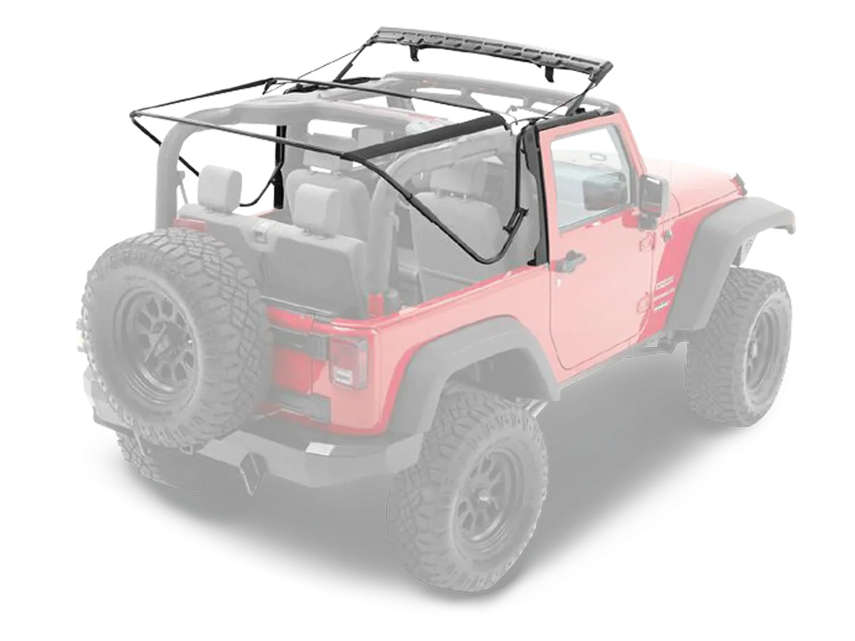 BESTOP Supertop NX with Factory Frame with Tinted Windows for 07-18 Jeep Wrangler JK & JK Unlimited