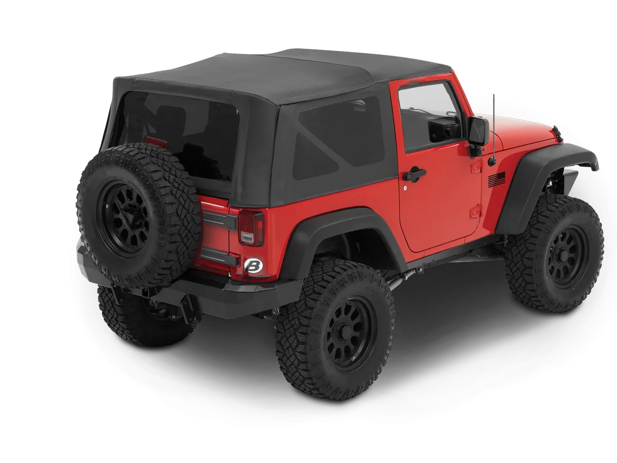 BESTOP Supertop NX with Factory Frame with Tinted Windows for 07-18 Jeep Wrangler JK & JK Unlimited