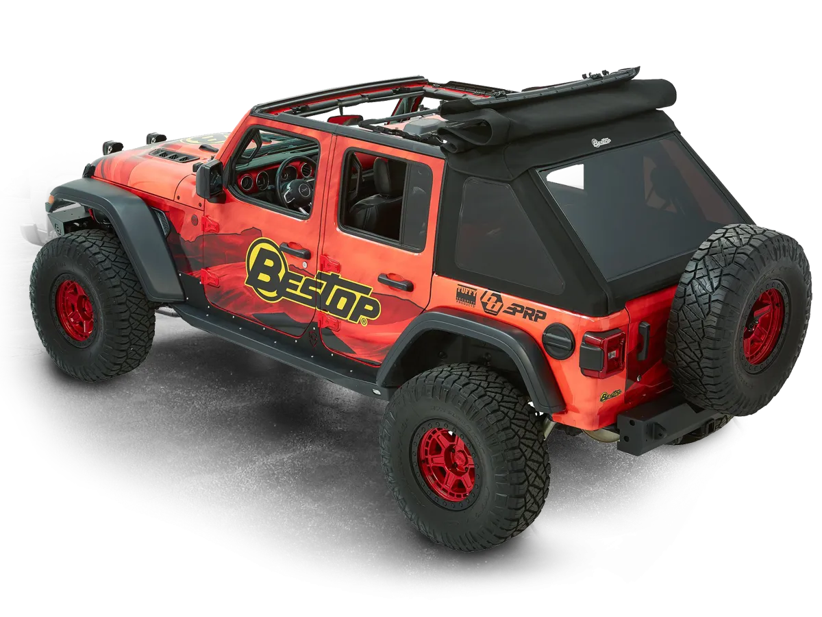 BESTOP Trektop Ultra (Black Twill) for 18-up Jeep Wrangler JL Unlimited