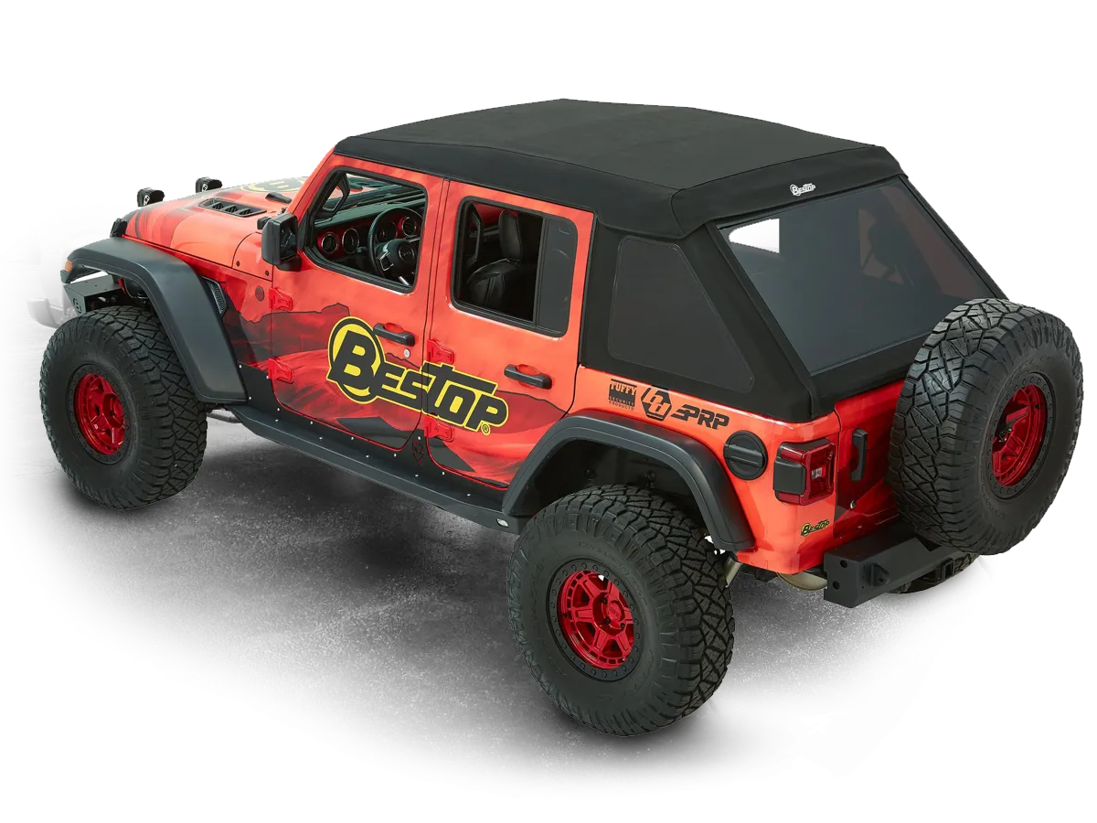 BESTOP Trektop Ultra (Black Twill) for 18-up Jeep Wrangler JL Unlimited