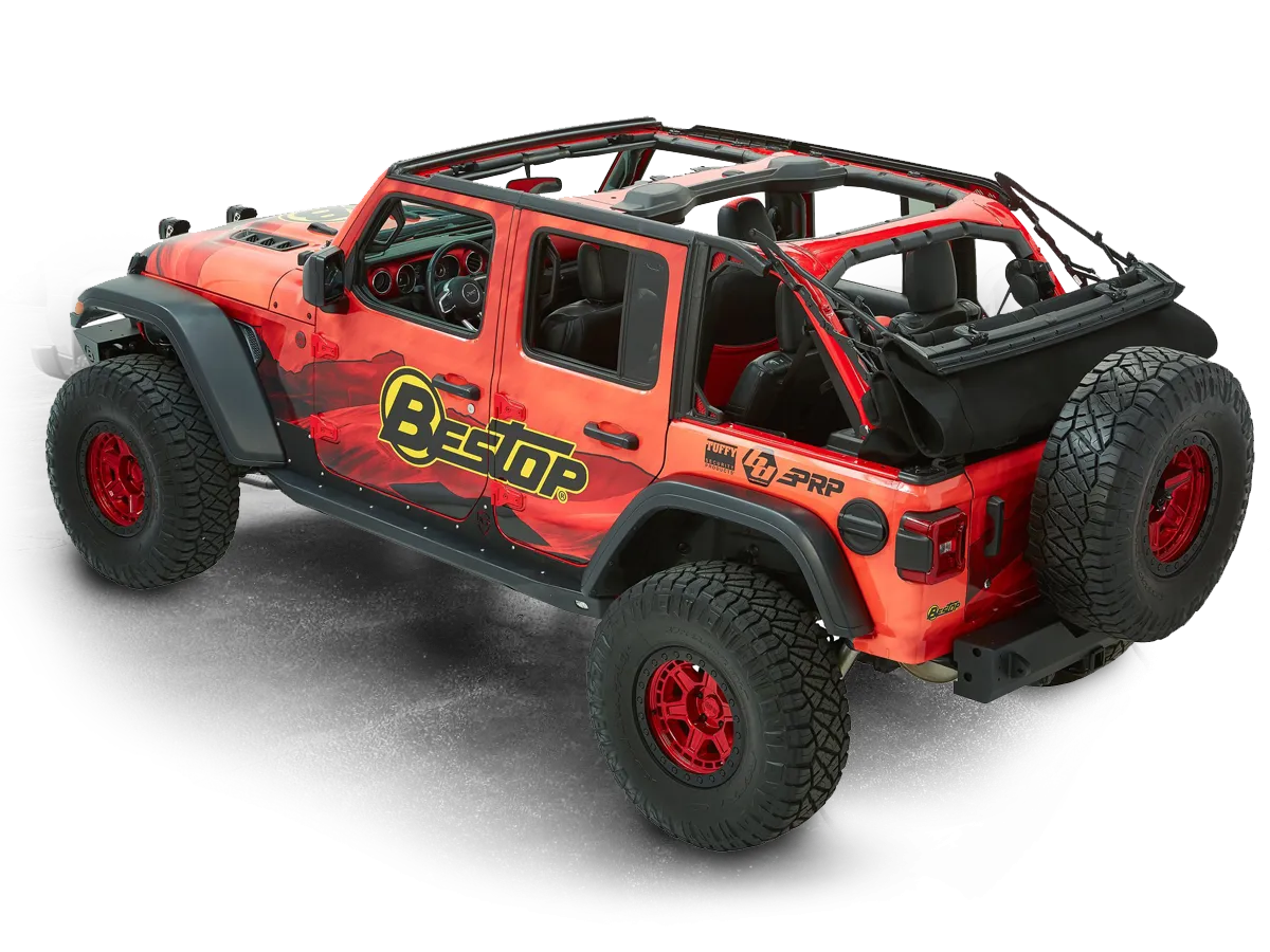 BESTOP Trektop Ultra (Black Twill) for 18-up Jeep Wrangler JL Unlimited