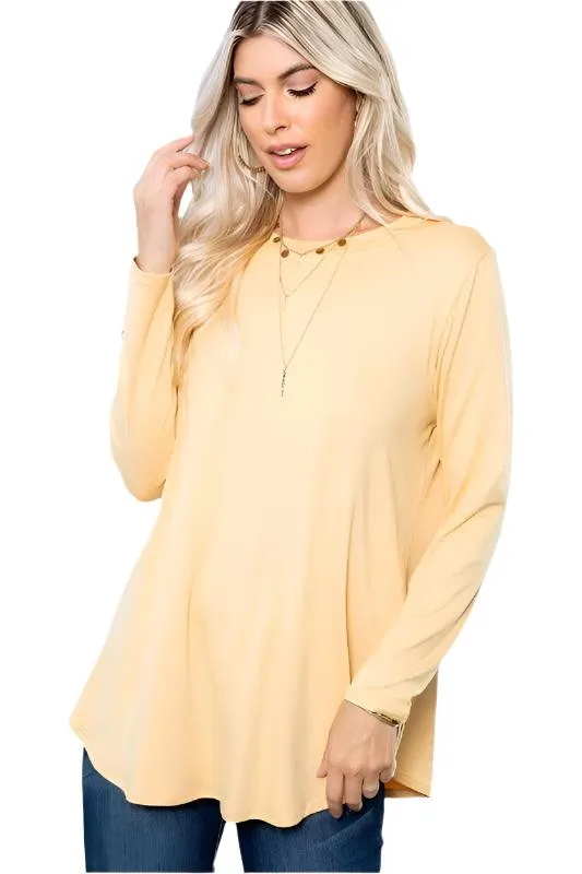 Butter Soft Solid Fabric Tops