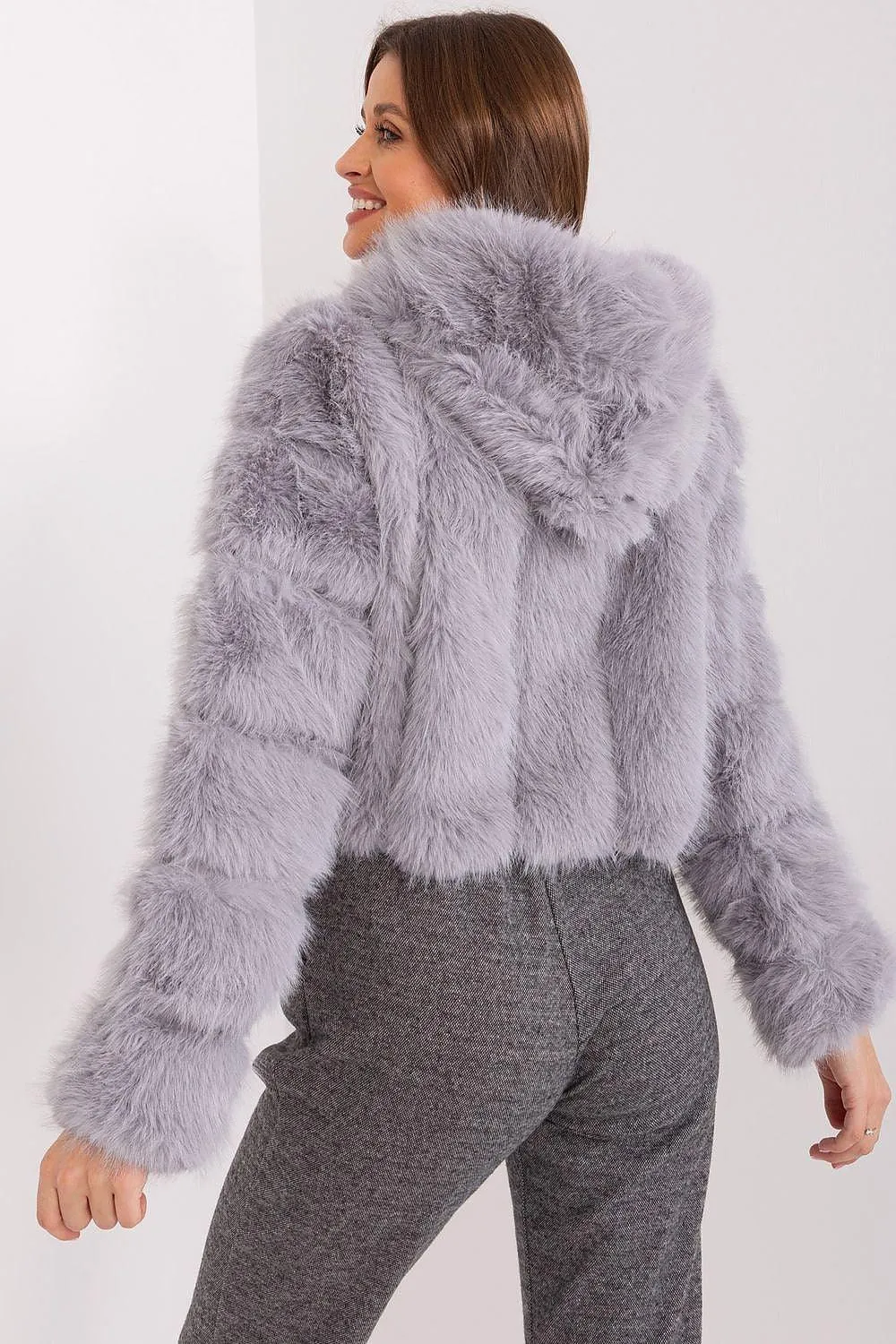 Chic Faux-Fur Women's Transition Coat