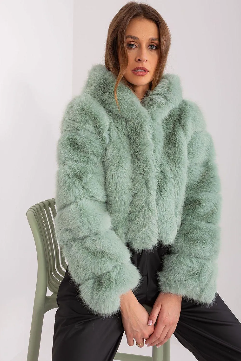 Chic Faux-Fur Women's Transition Coat