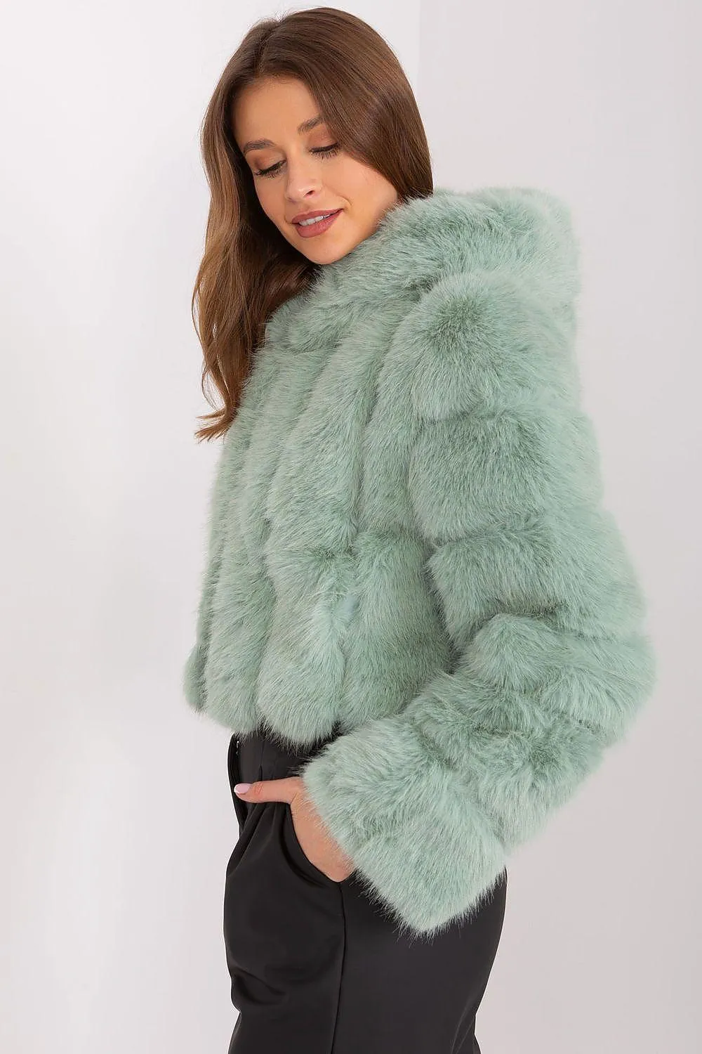 Chic Faux-Fur Women's Transition Coat