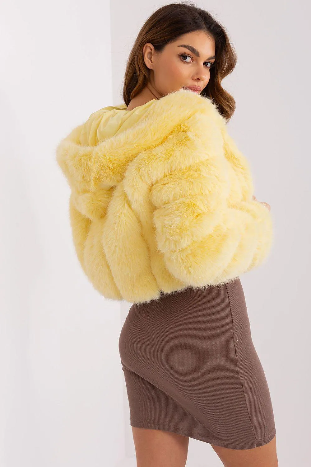 Chic Faux-Fur Women's Transition Coat