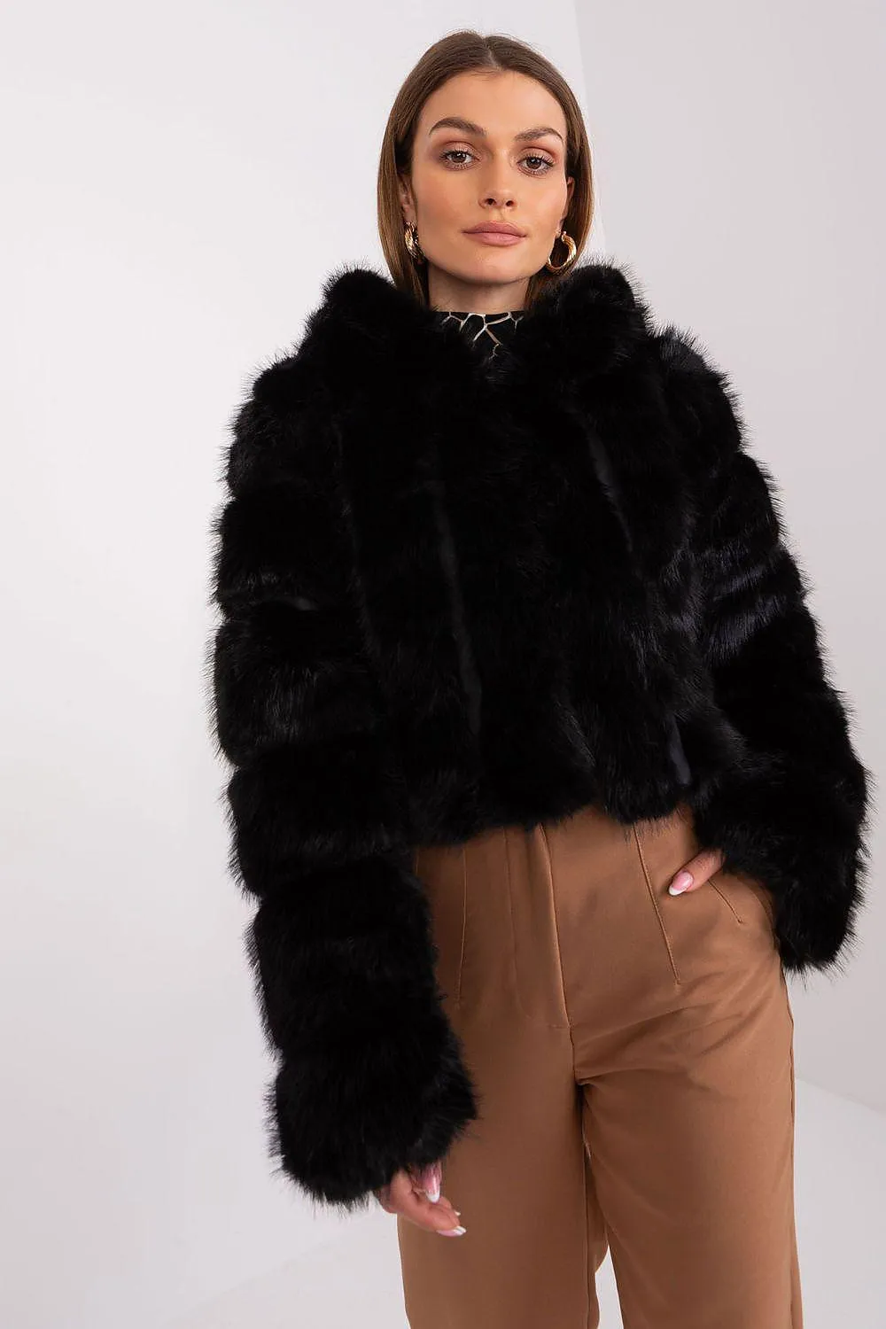 Chic Faux-Fur Women's Transition Coat