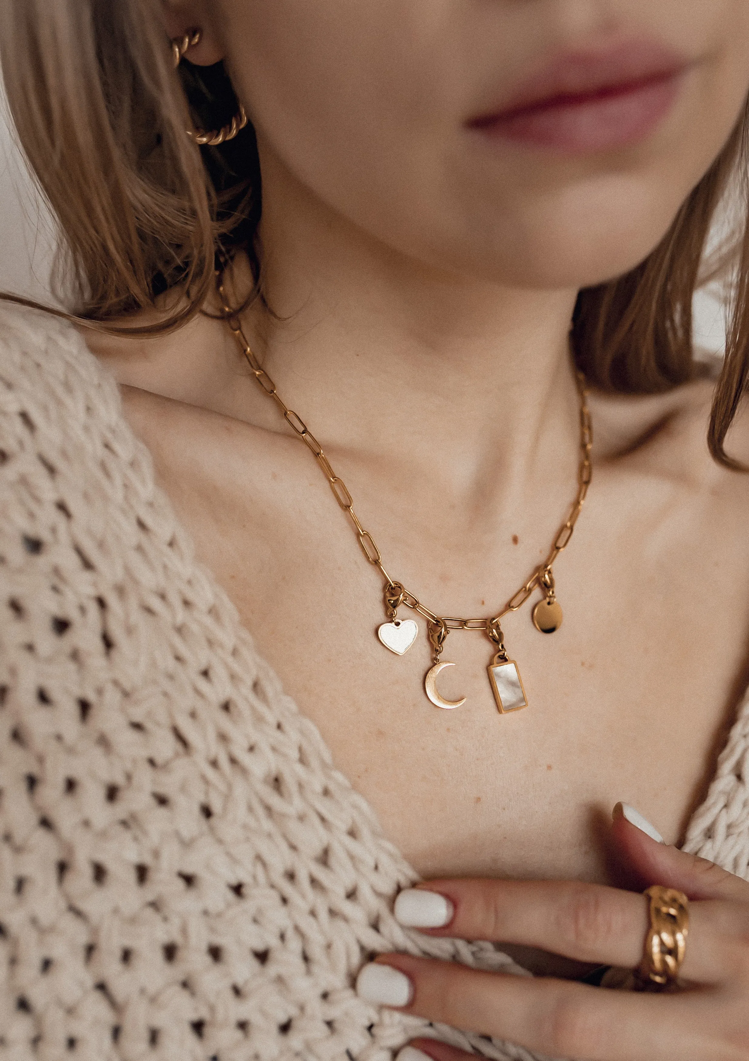 Chunky Curb Chain Ring Gold