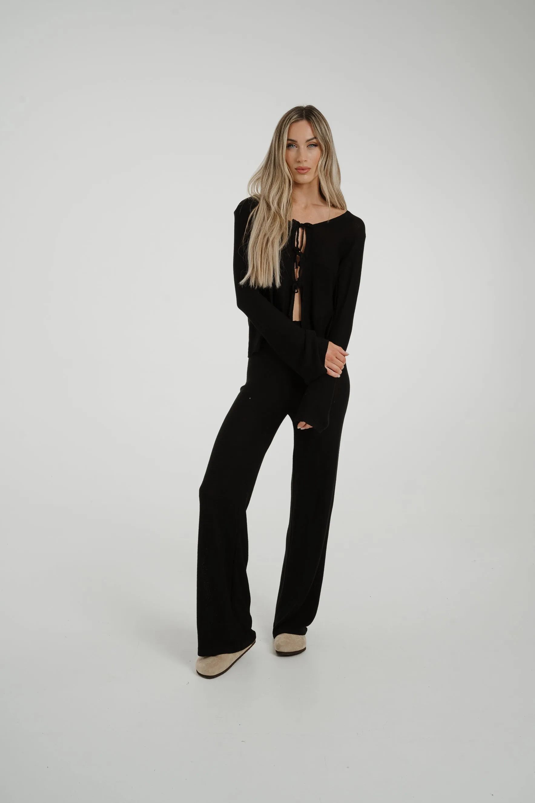 Elsa Knit Trousers In Black