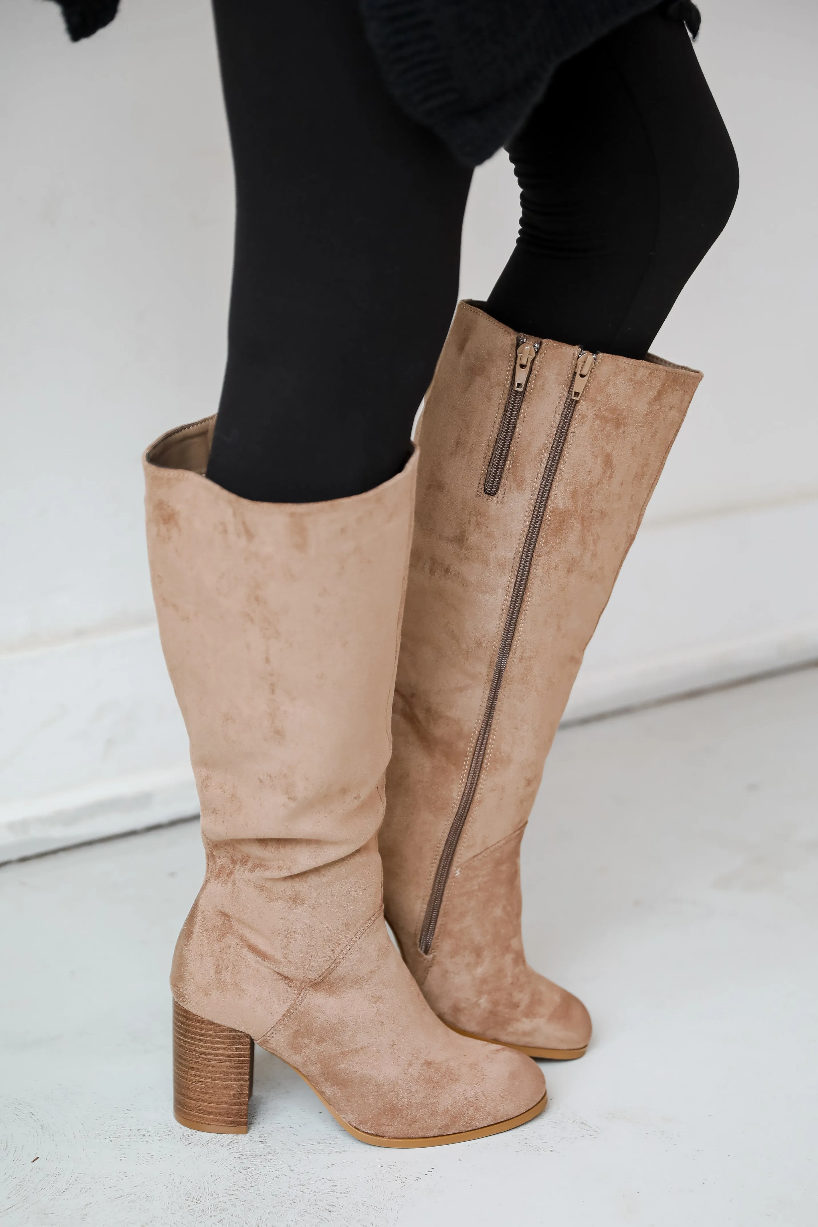 FINAL SALE - It's Been Real Taupe Suede Boots