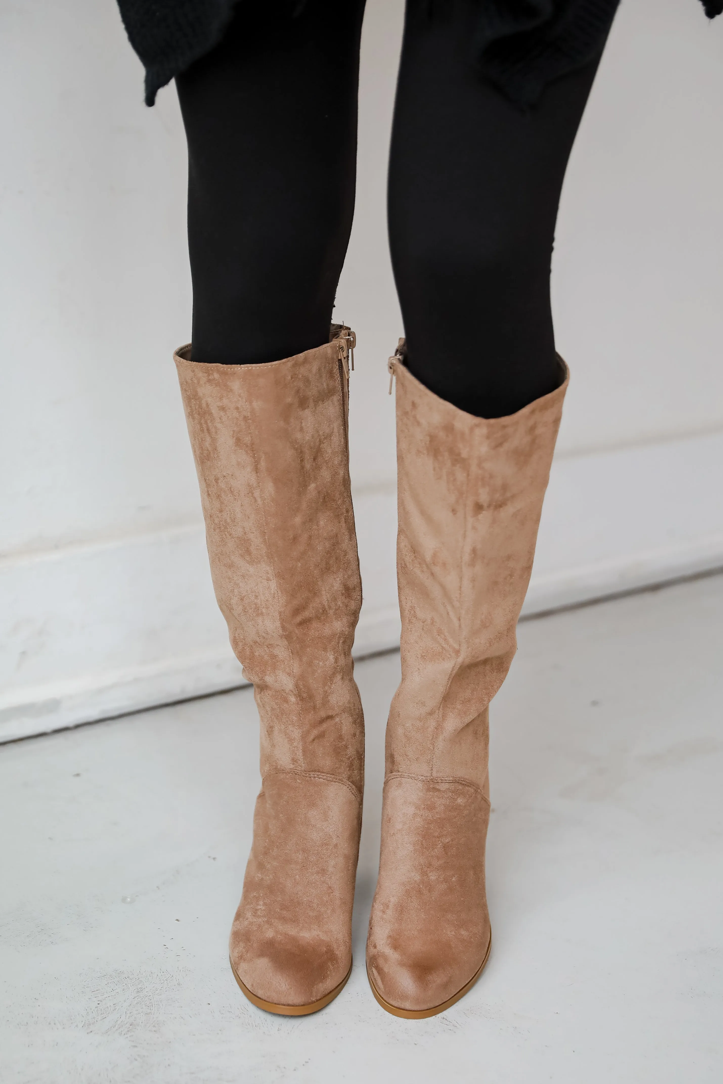 FINAL SALE - It's Been Real Taupe Suede Boots