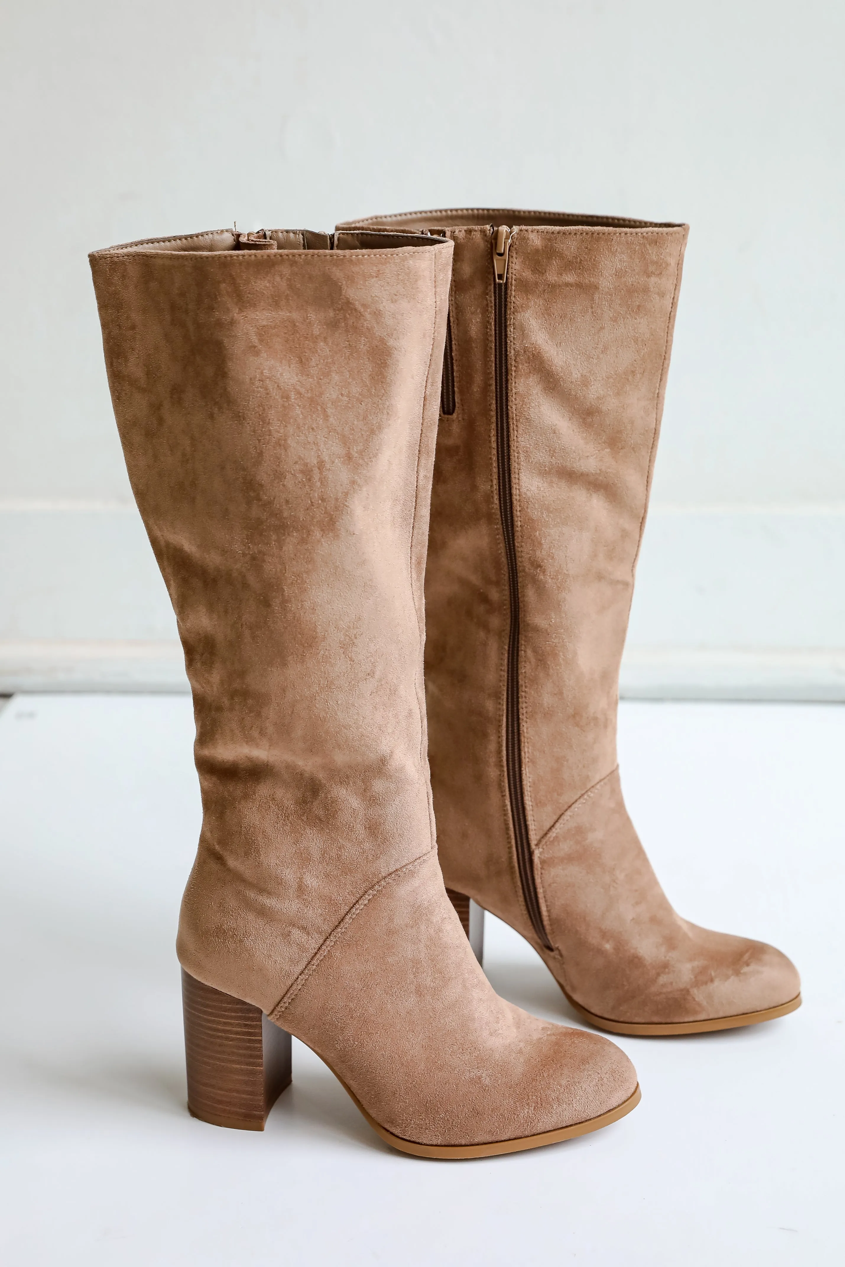 FINAL SALE - It's Been Real Taupe Suede Boots