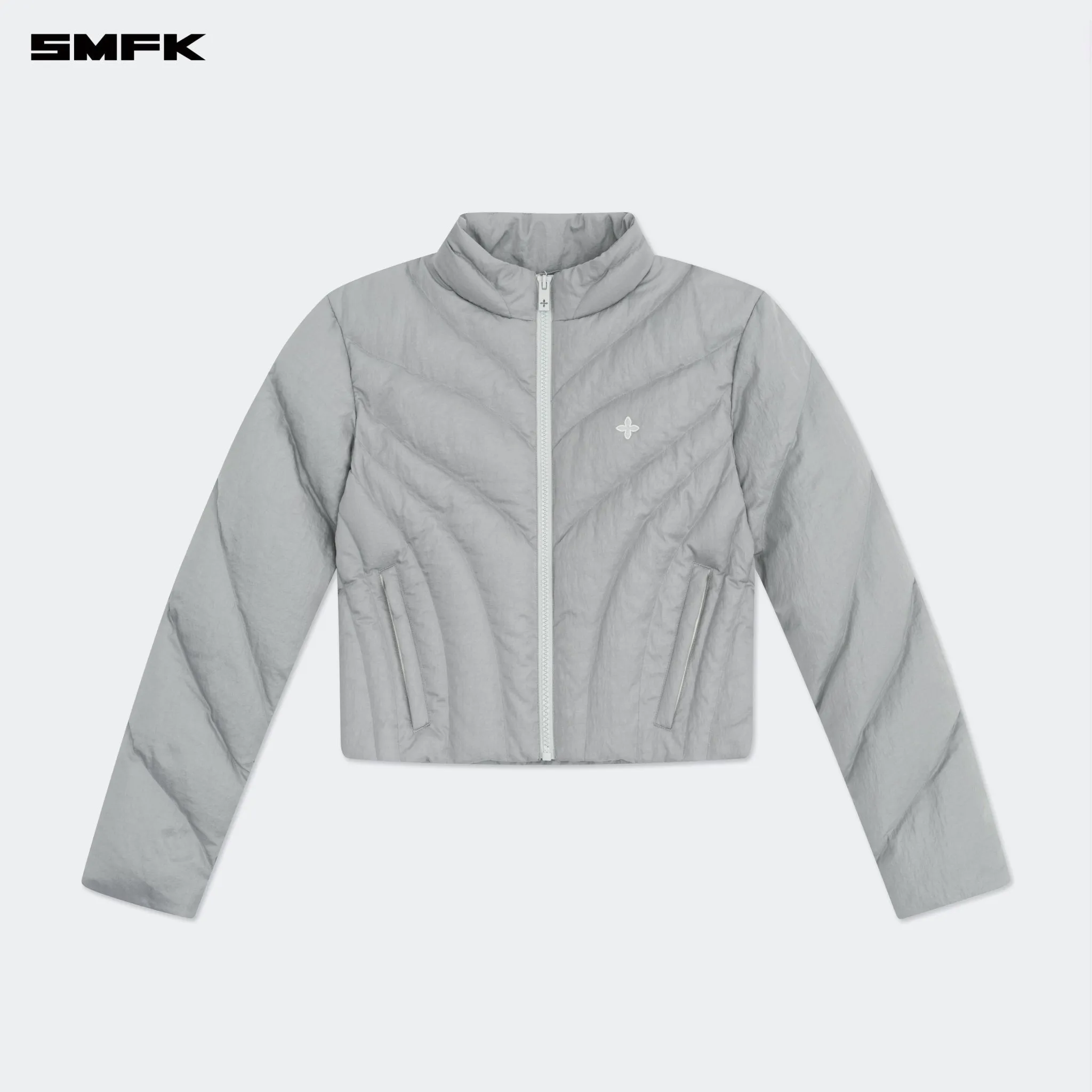 FUTURE Storm Down Puff Jacket In Gray