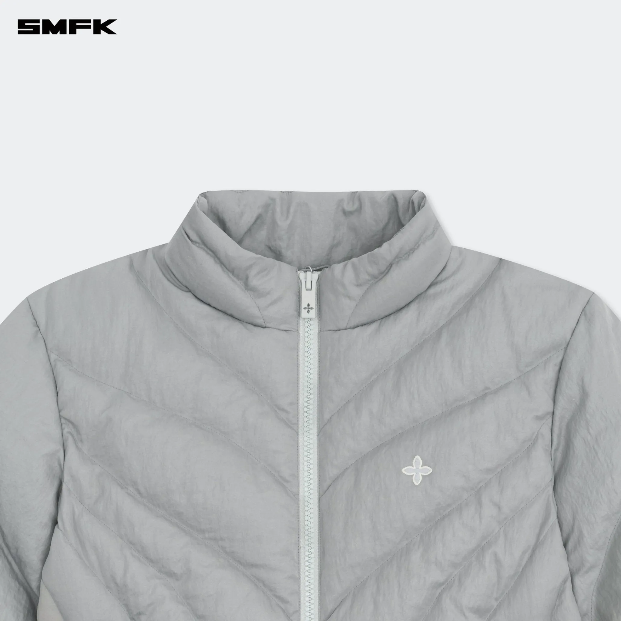 FUTURE Storm Down Puff Jacket In Gray