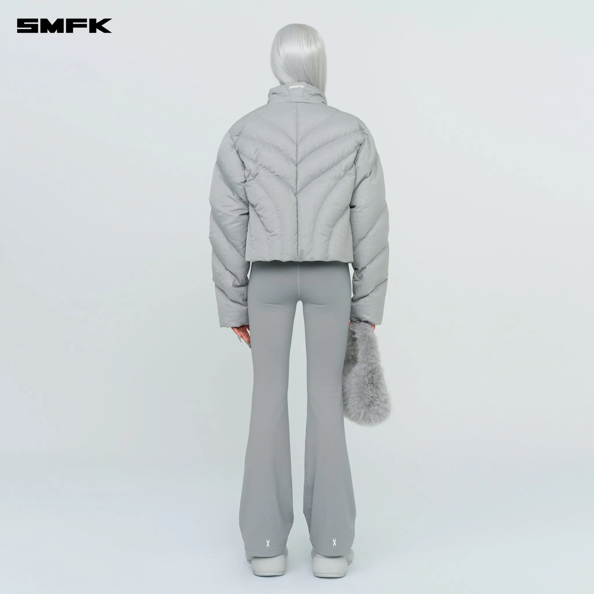 FUTURE Storm Down Puff Jacket In Gray