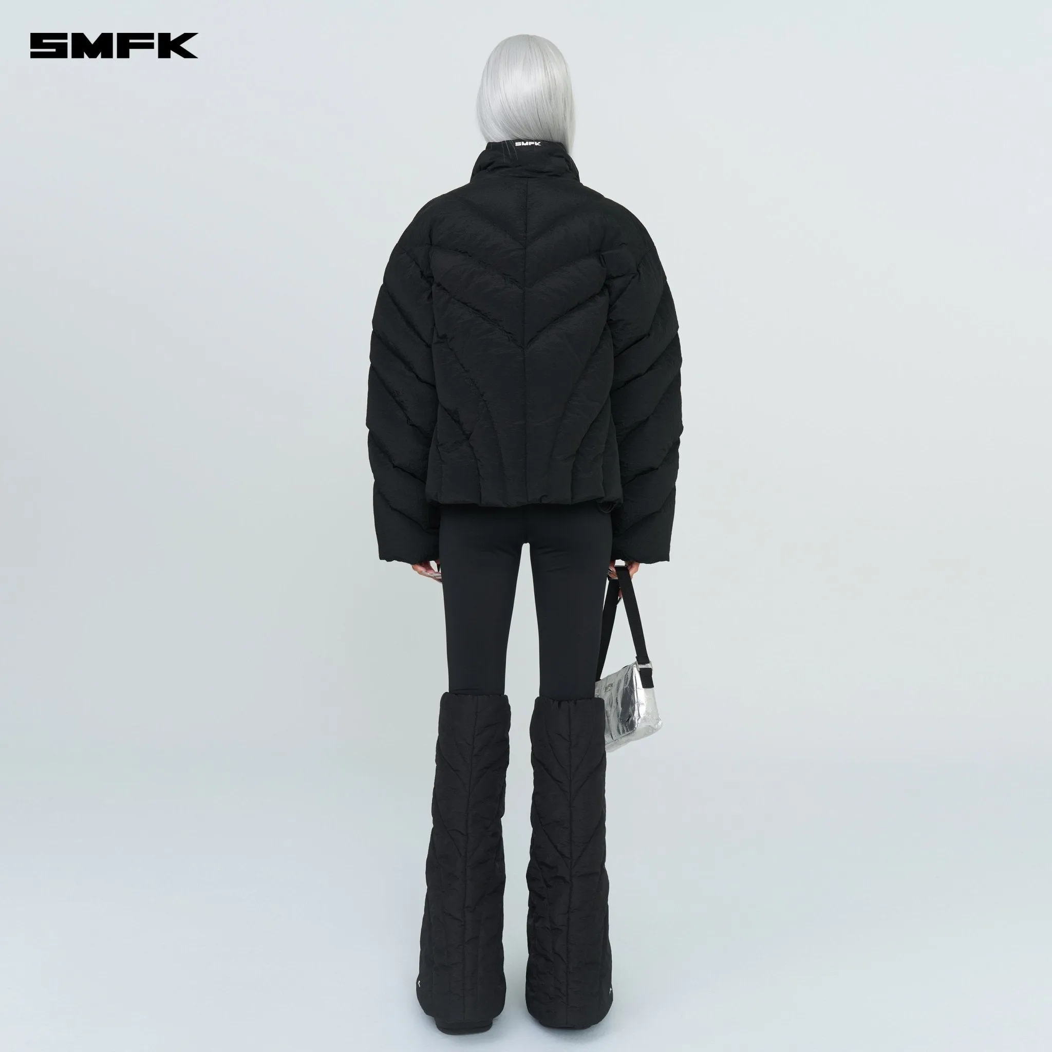 FUTURE Storm Wide Down Puff Jacket In Black