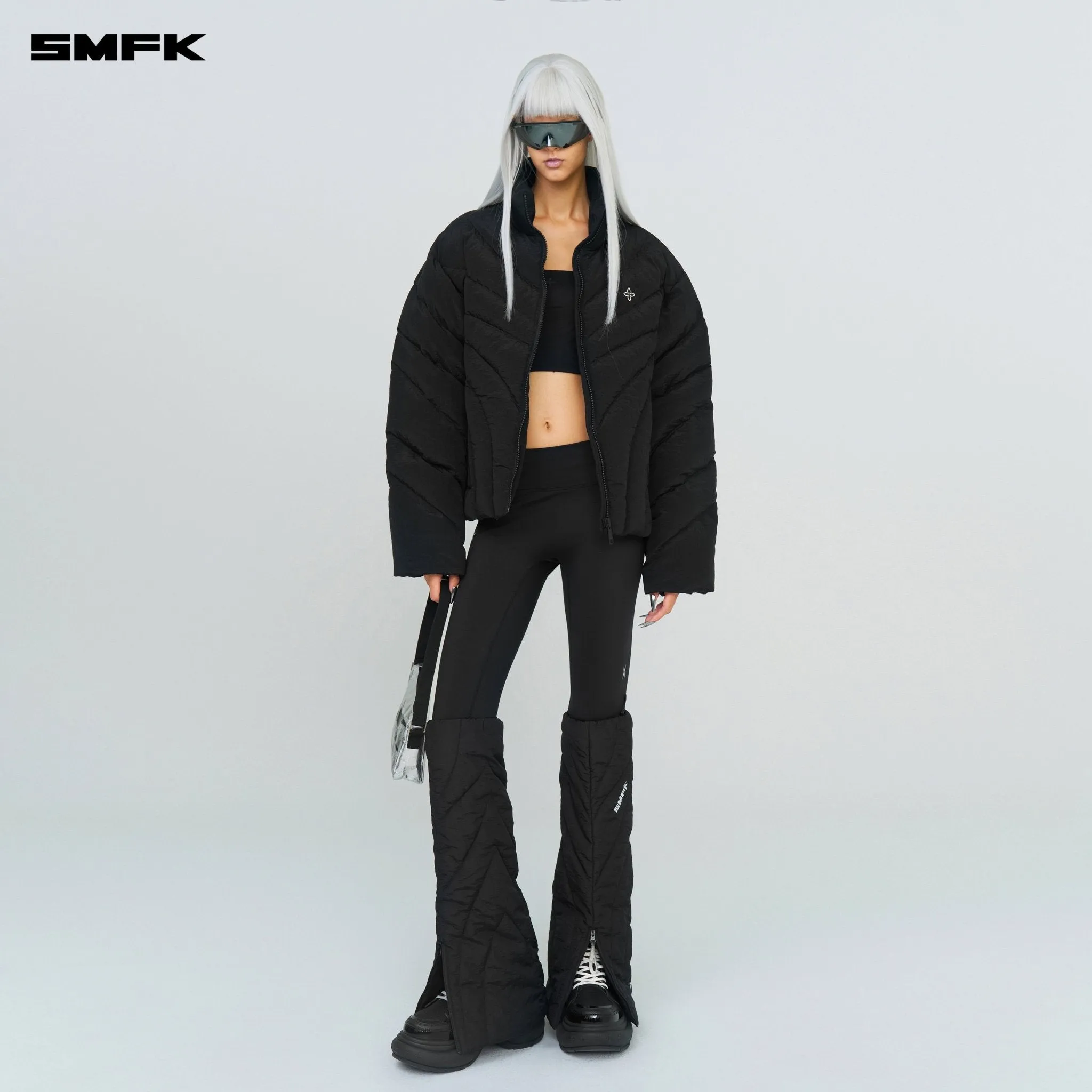 FUTURE Storm Wide Down Puff Jacket In Black