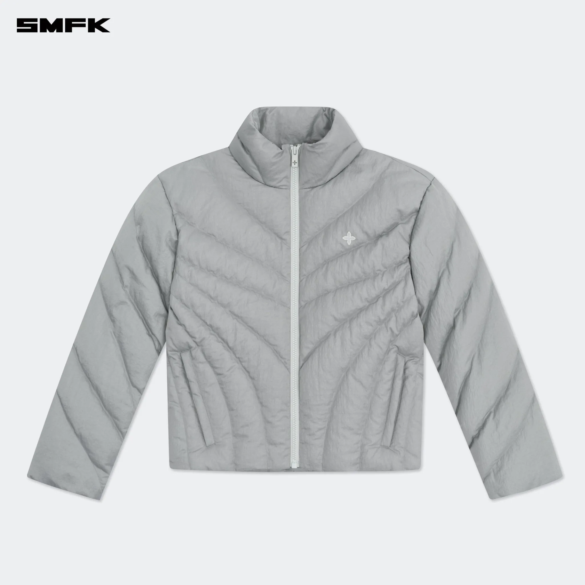 FUTURE Storm Wide Down Puff Jacket In Silver