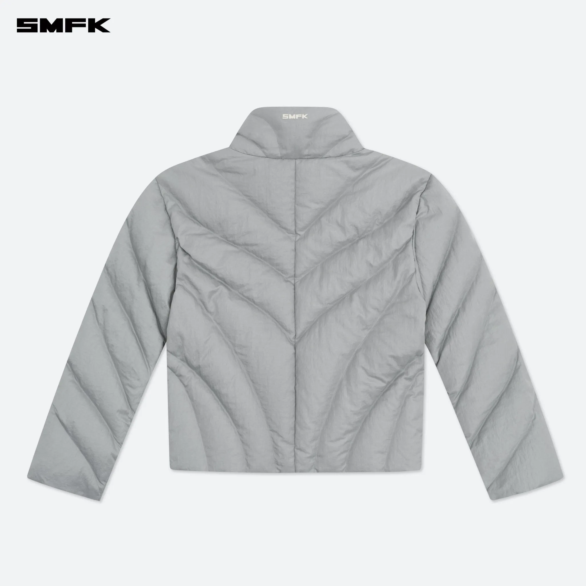 FUTURE Storm Wide Down Puff Jacket In Silver