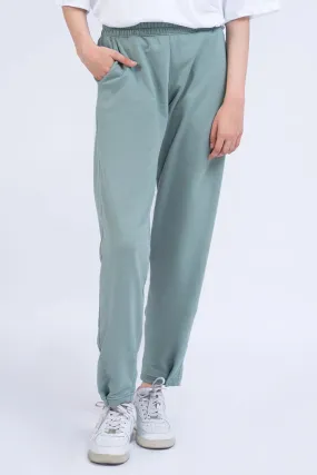 Green Knitted Trousers