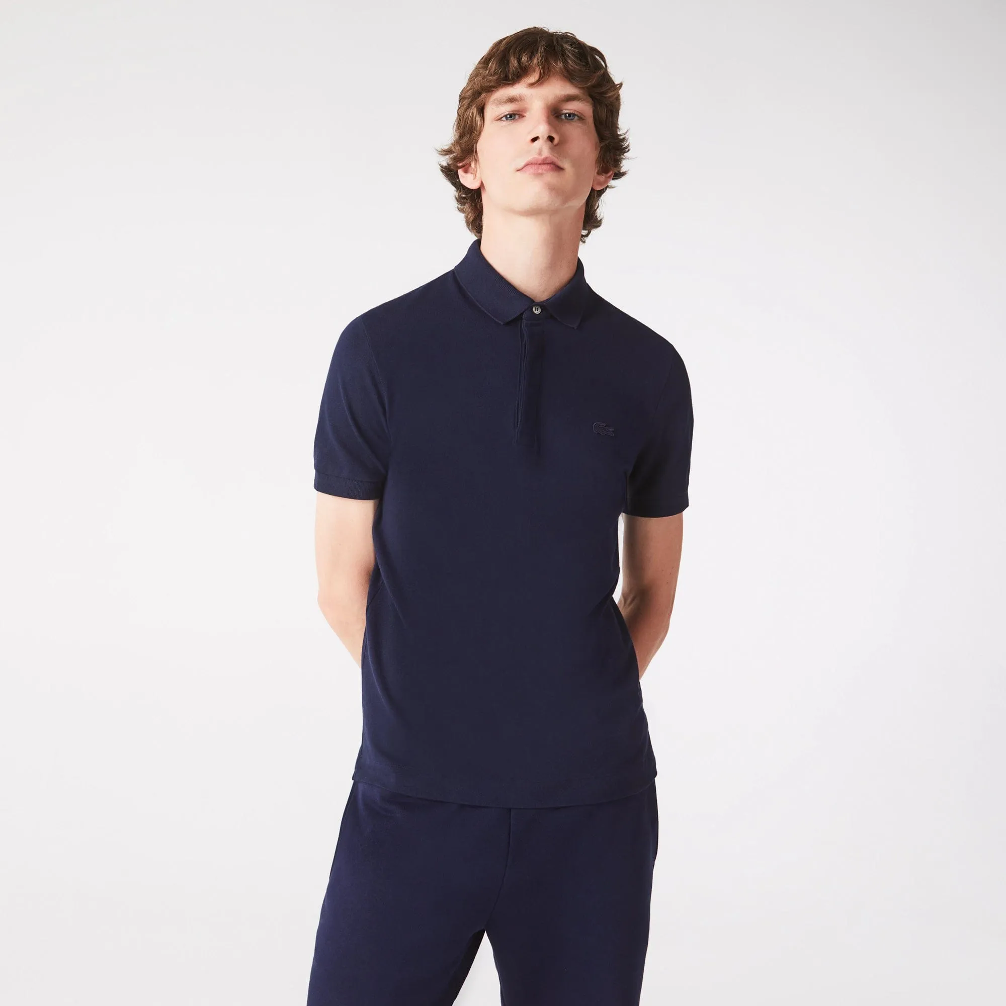 Lacoste Smart Paris Piqué Polo Shirt Navy