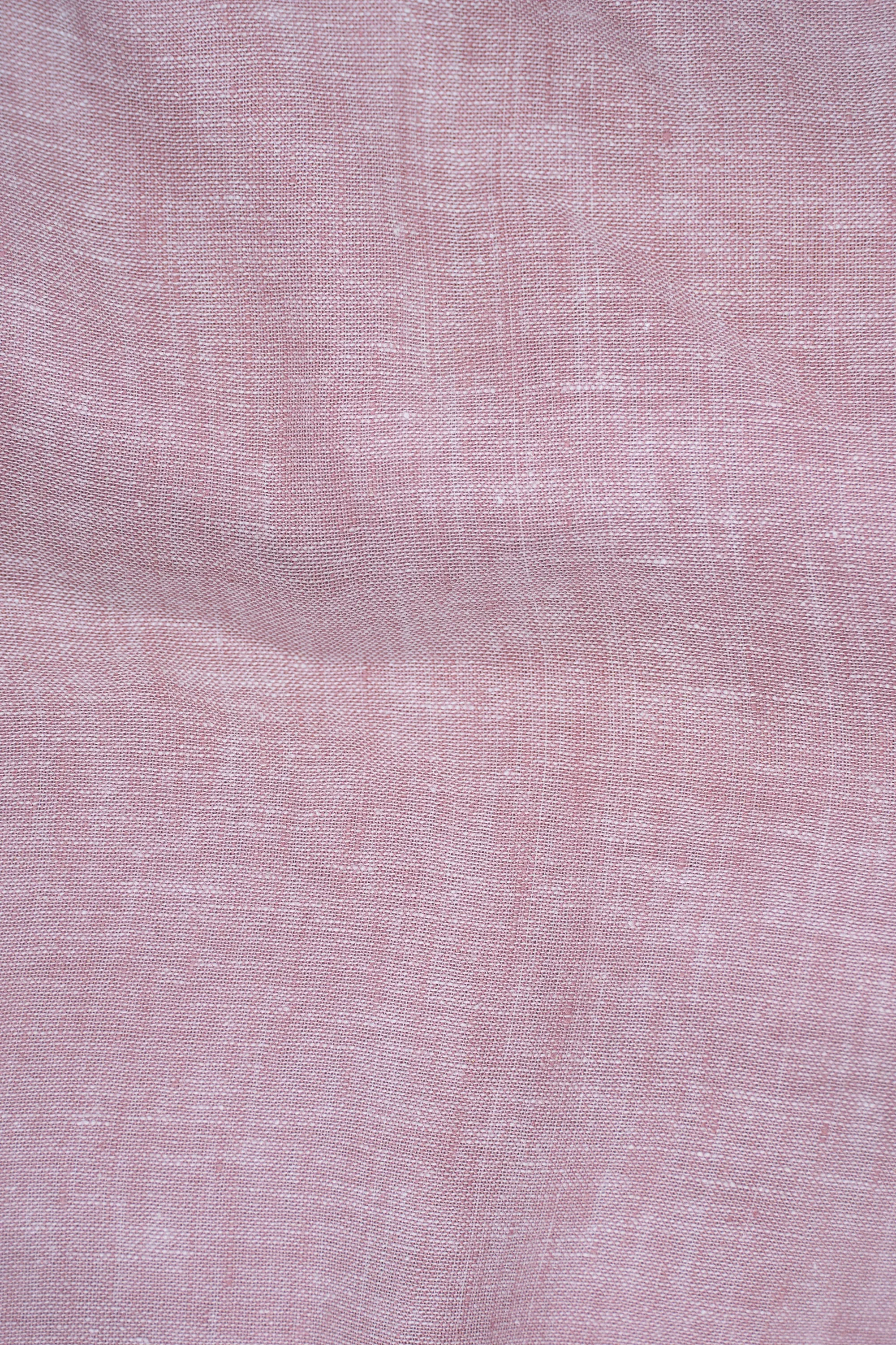 LIMITED EDITION LINEN FABRIC SHIRTS CORAL PINK