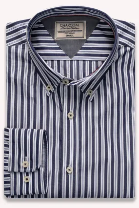 LIMITED EDITION SHIRTS DARK BLUE STRIPES