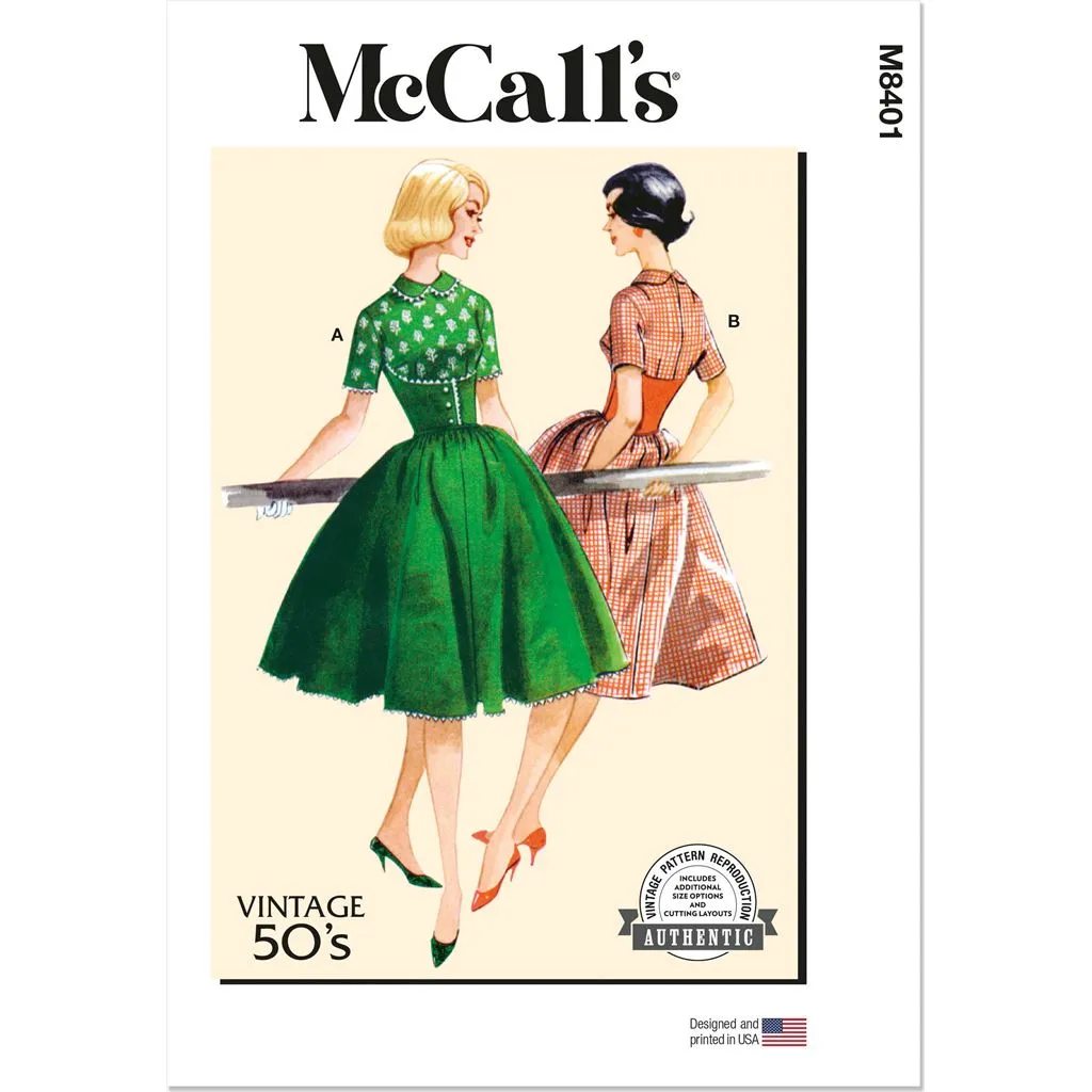 McCall's Pattern M8401 Misses' Dresses