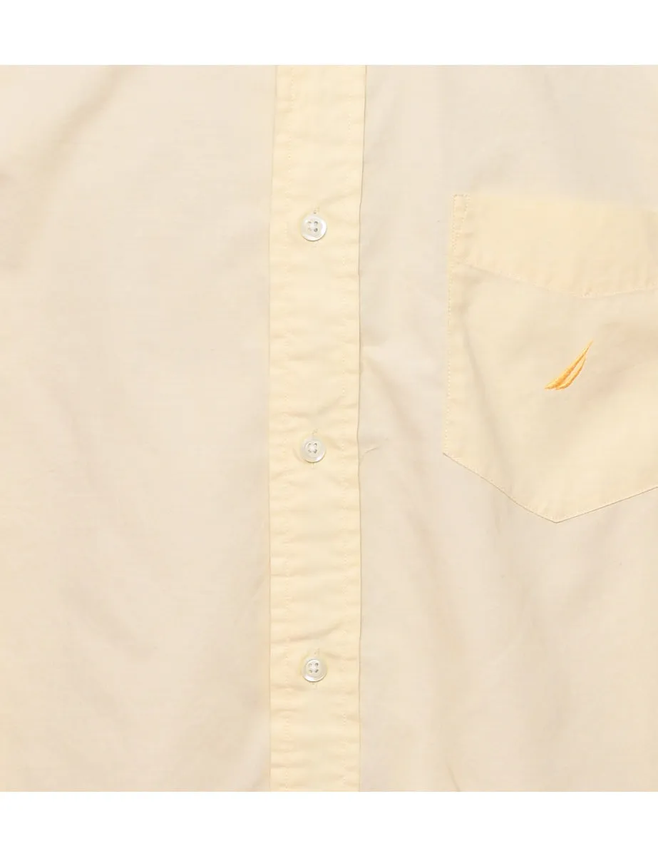 Nautica Pale Yellow Smart Shirt - M