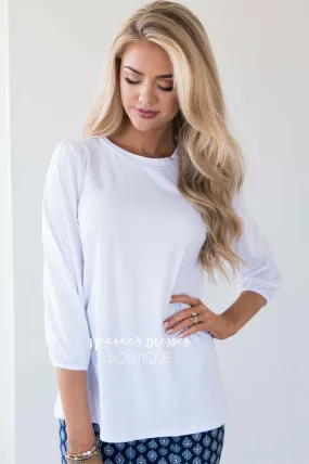 Pure White Soft Blouse