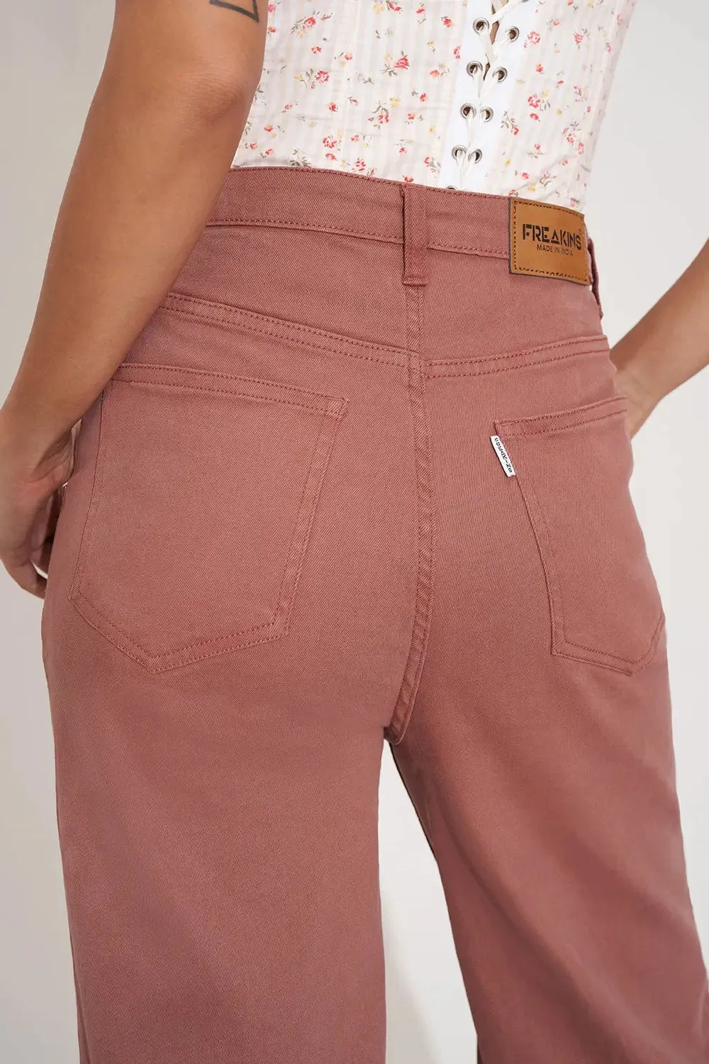 Rustic Berry Straight Fit Jeans