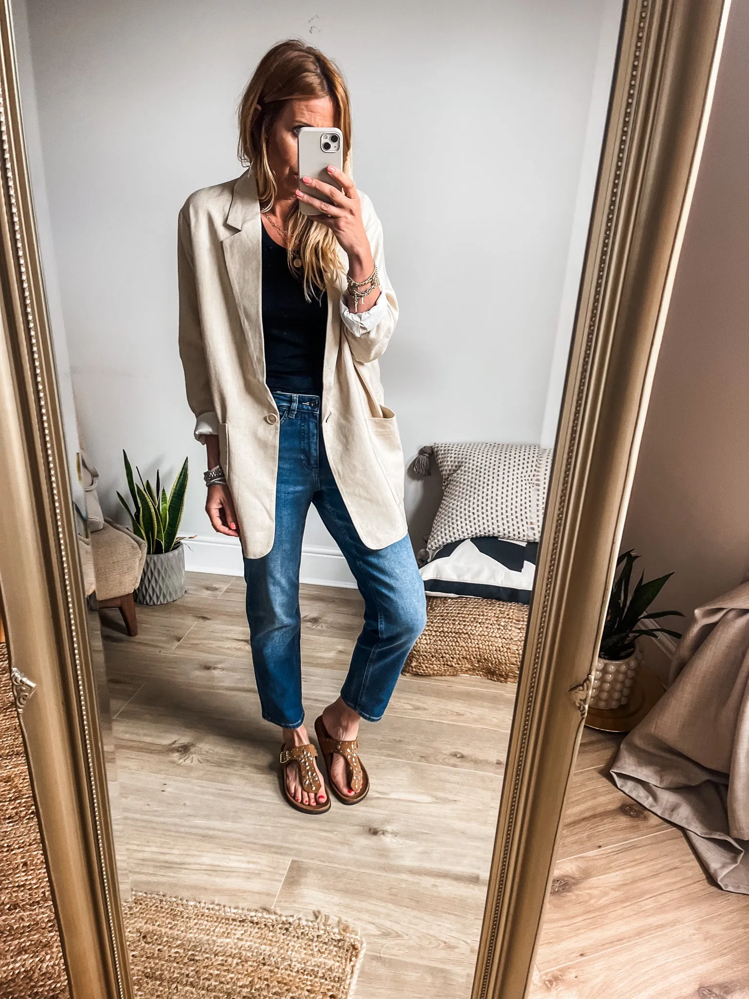 Saint Tropez Estelle Linen Blazer PREMIUM BRAND