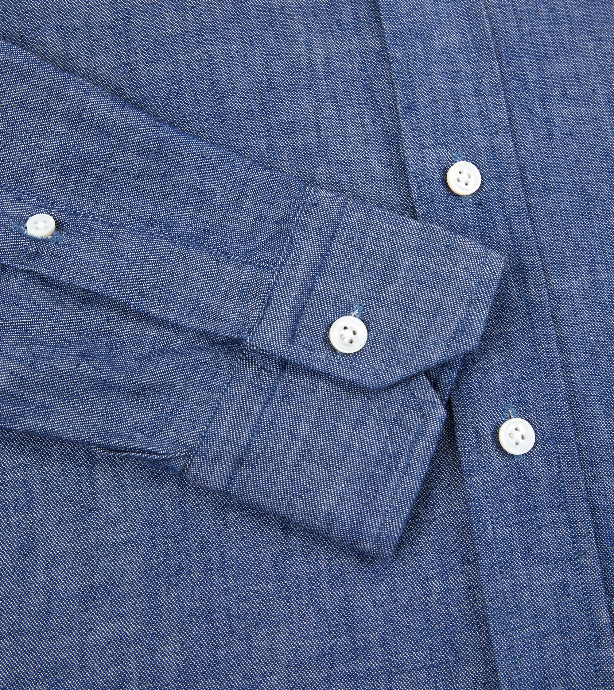 Salvatore Piccolo Selvedge Denim Shirt: Dark Blue