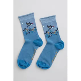 Seasalt Snowy Scenes Socks Gwennoi Starling