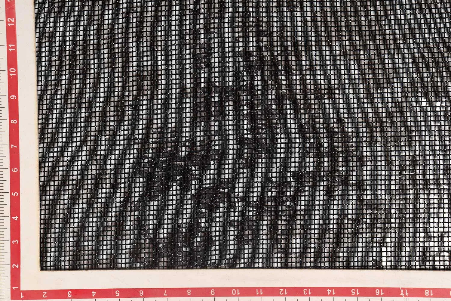 Silver on Black Metallic Knit Fabric