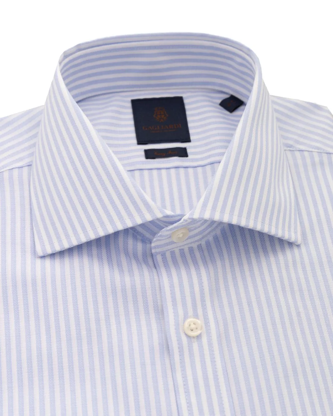 Sky Bengal Chevron Stripe Easy-iron Shirt