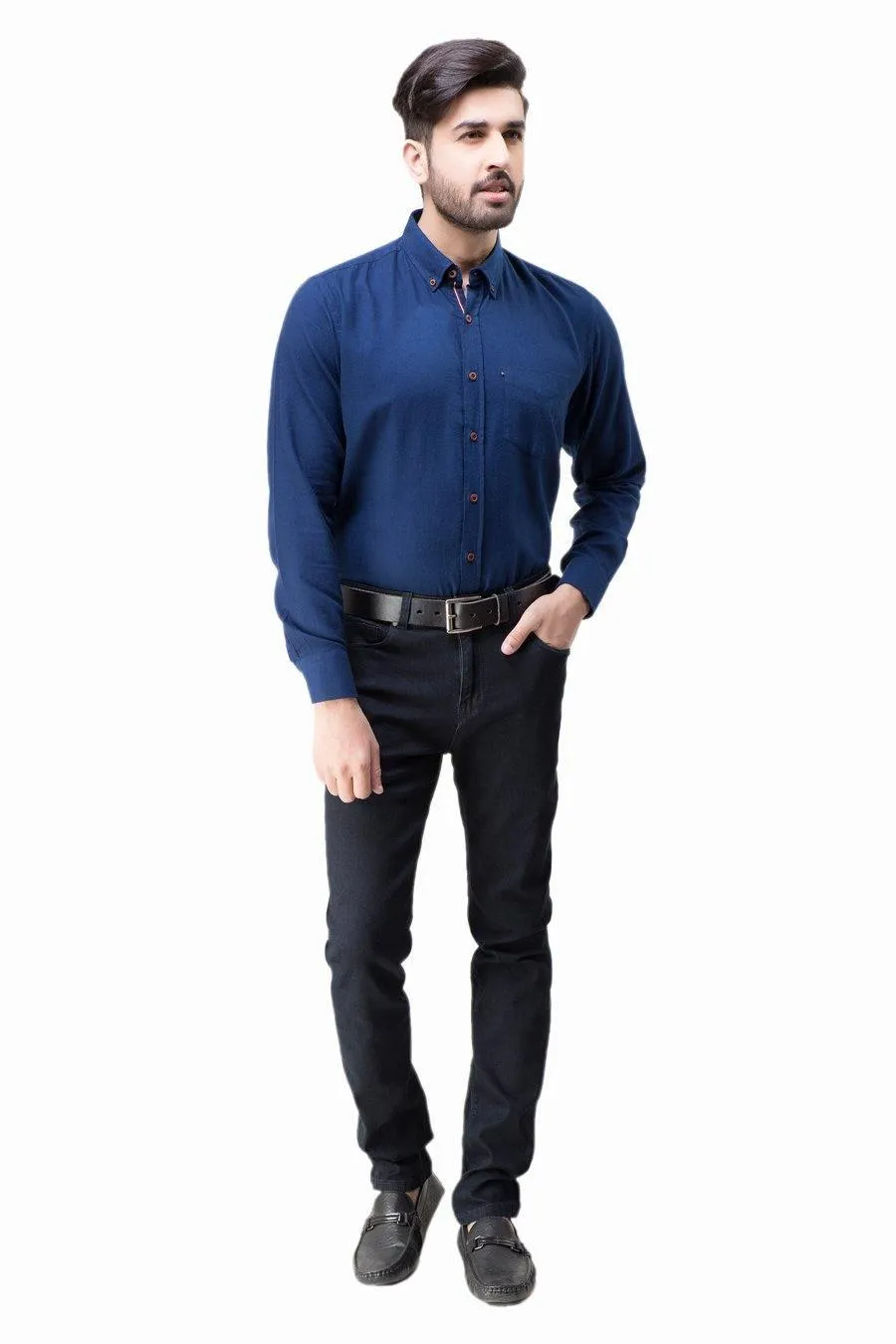 Smart shirt Button Down FUll sleeve Navy