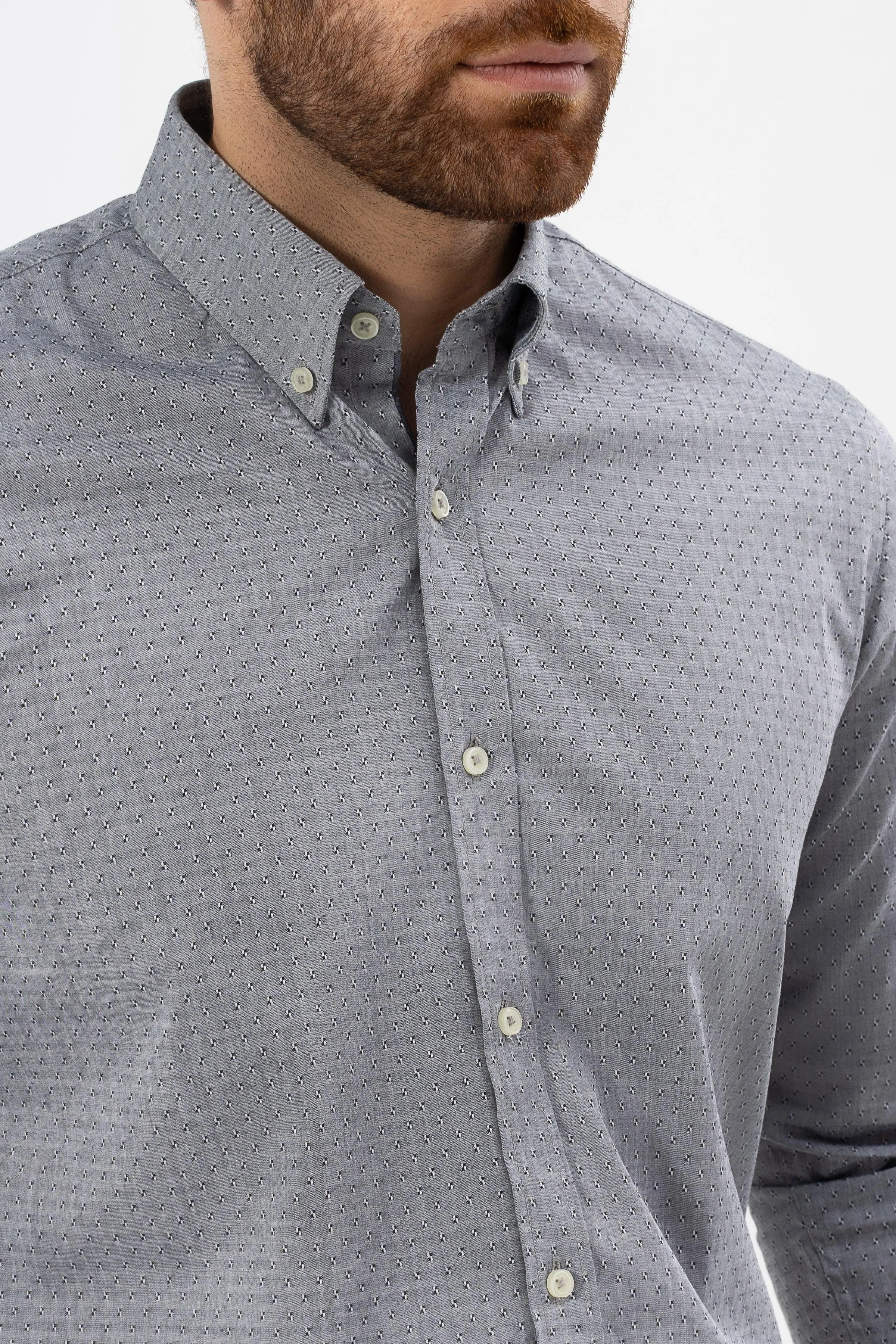 SMART SHIRT CHAMBRAY GREY