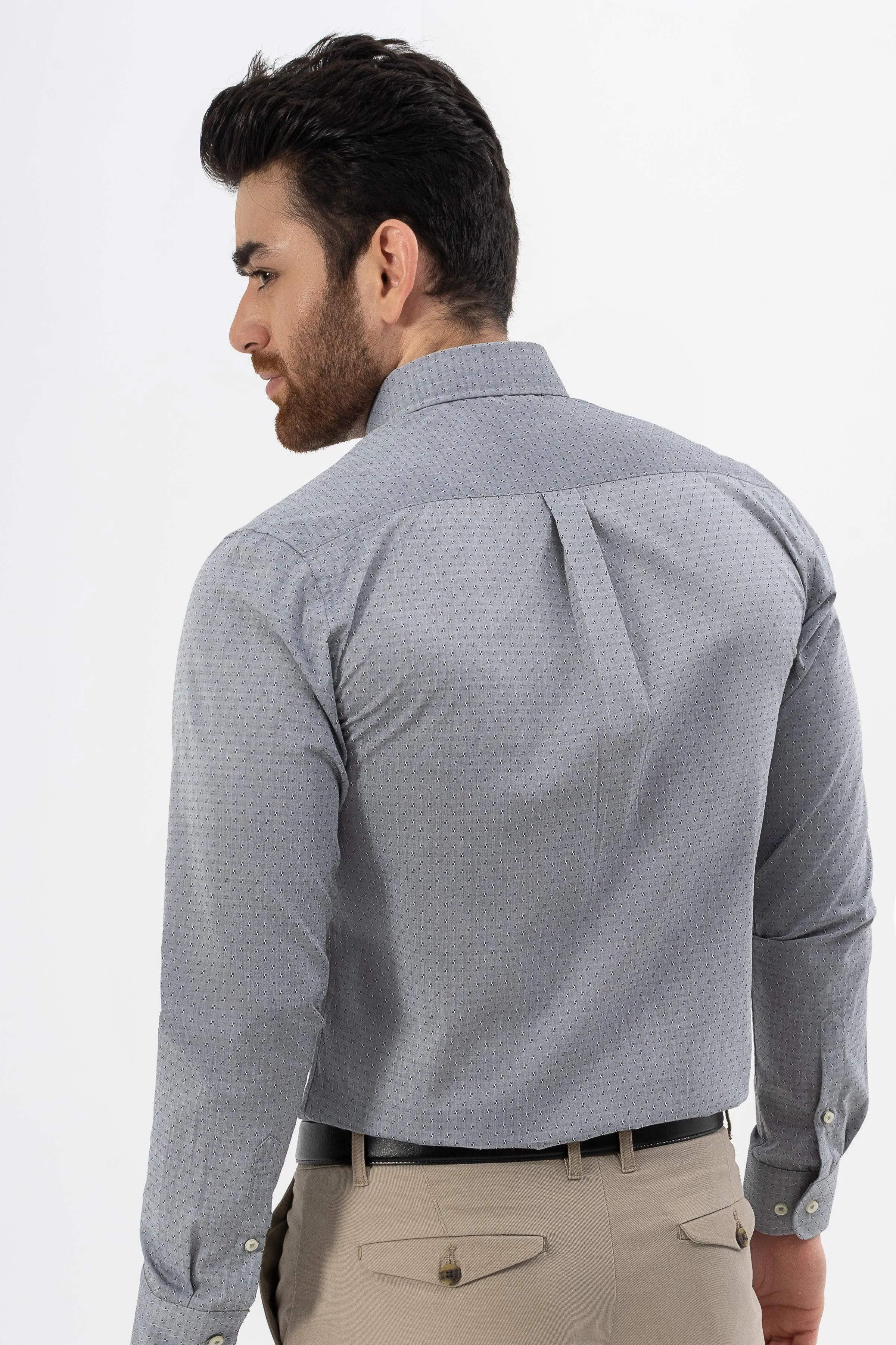 SMART SHIRT CHAMBRAY GREY