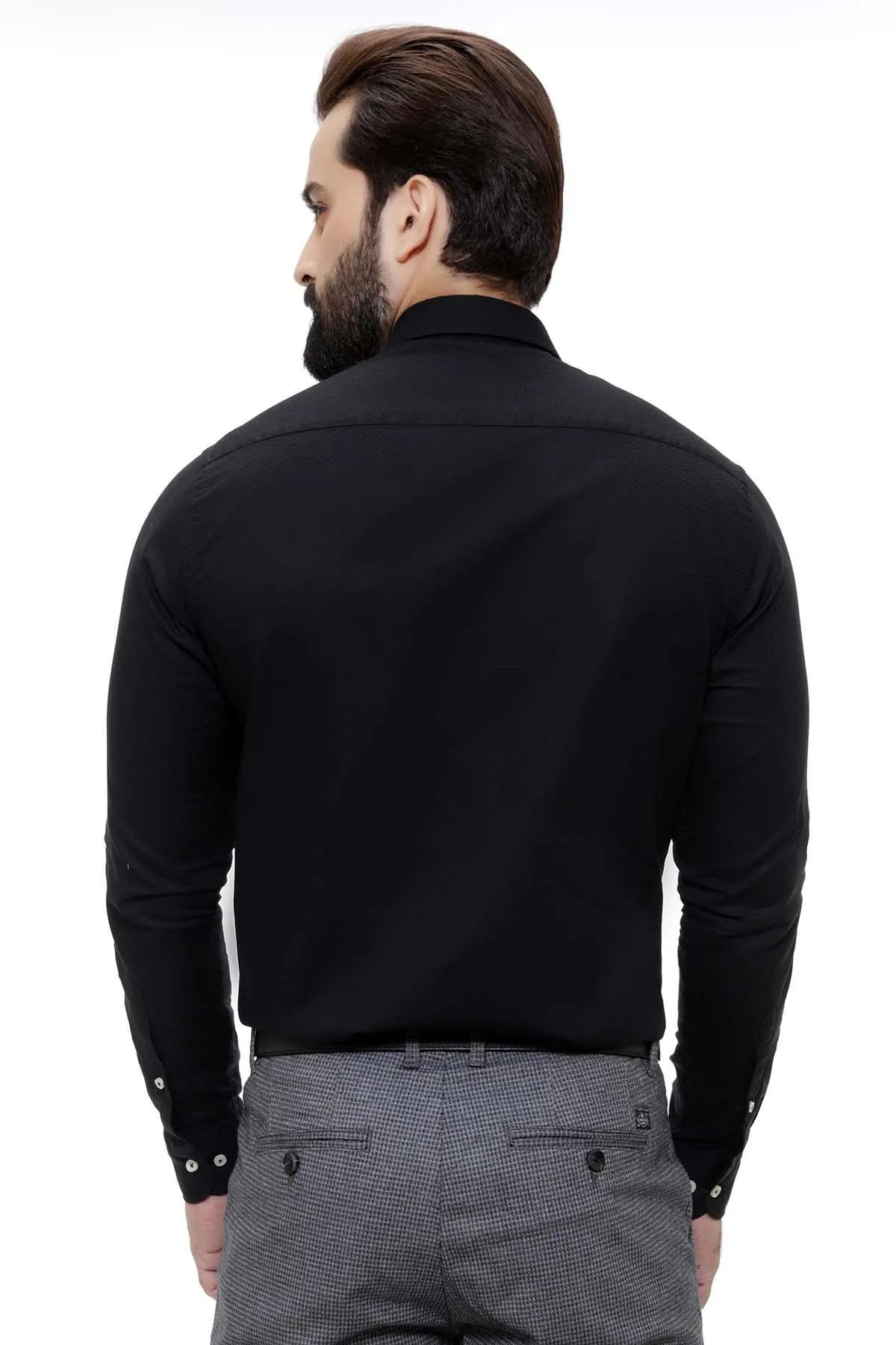 SMART SHIRT FULL SLEEVE BLACK