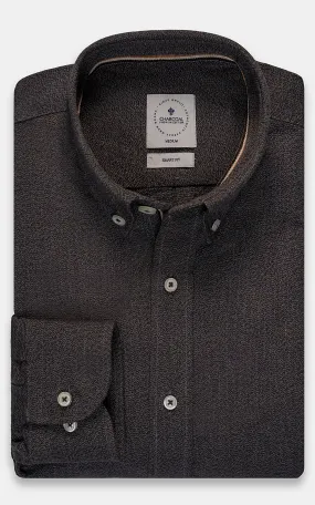 SMART SHIRT KHAKI BLACK