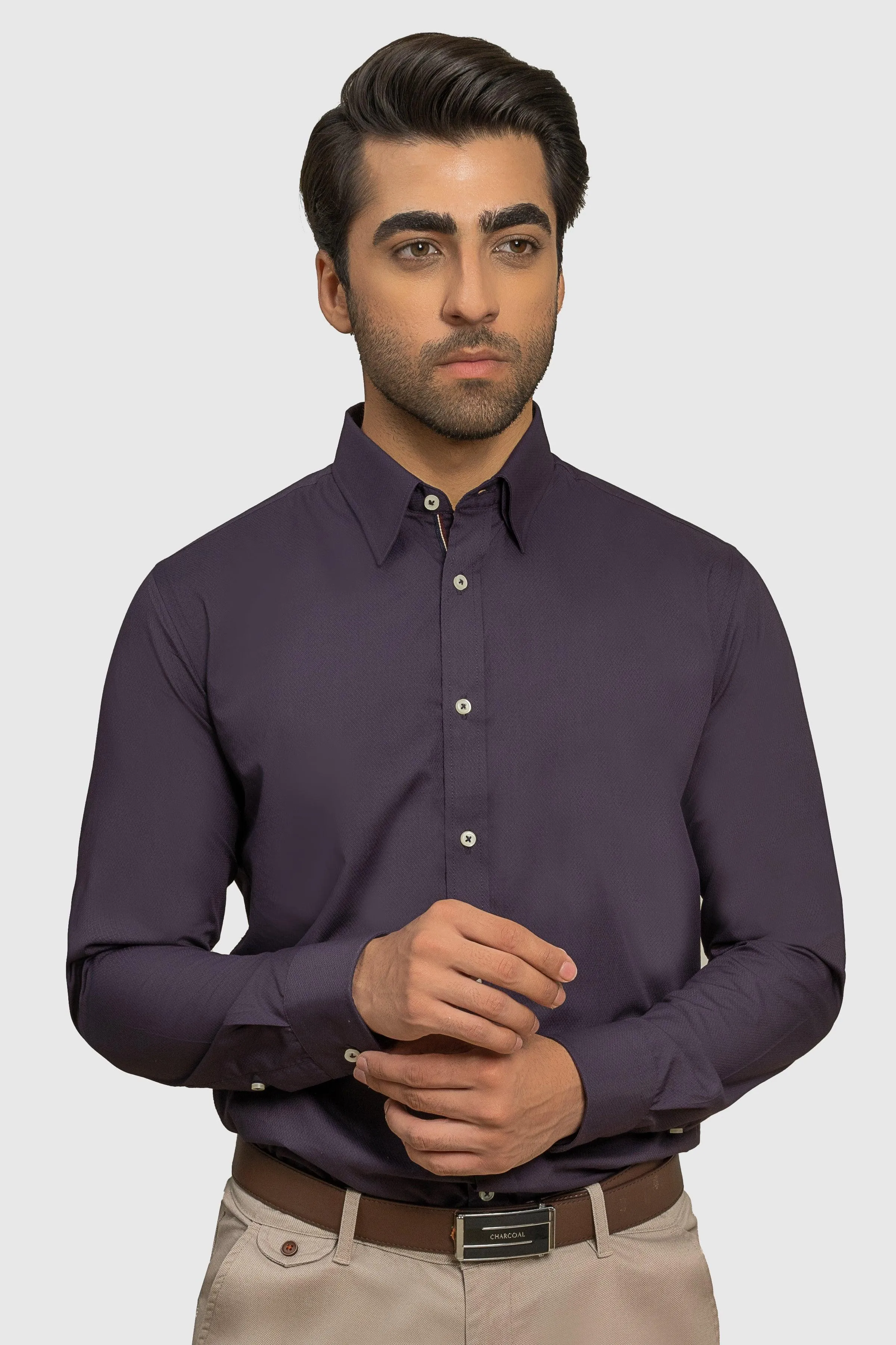 SMART SHIRT PLUM