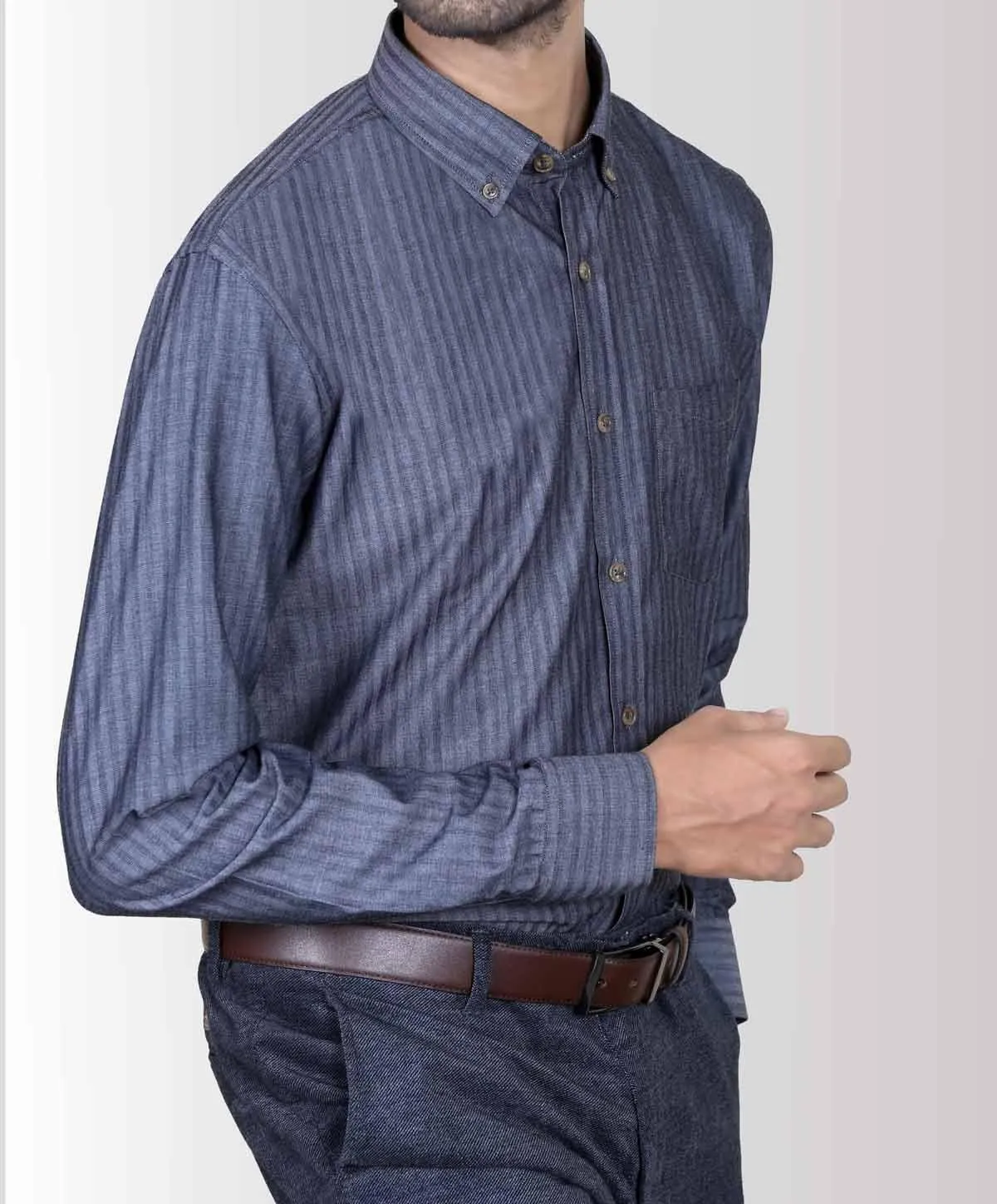 Smart Shirt Self Dark Grey