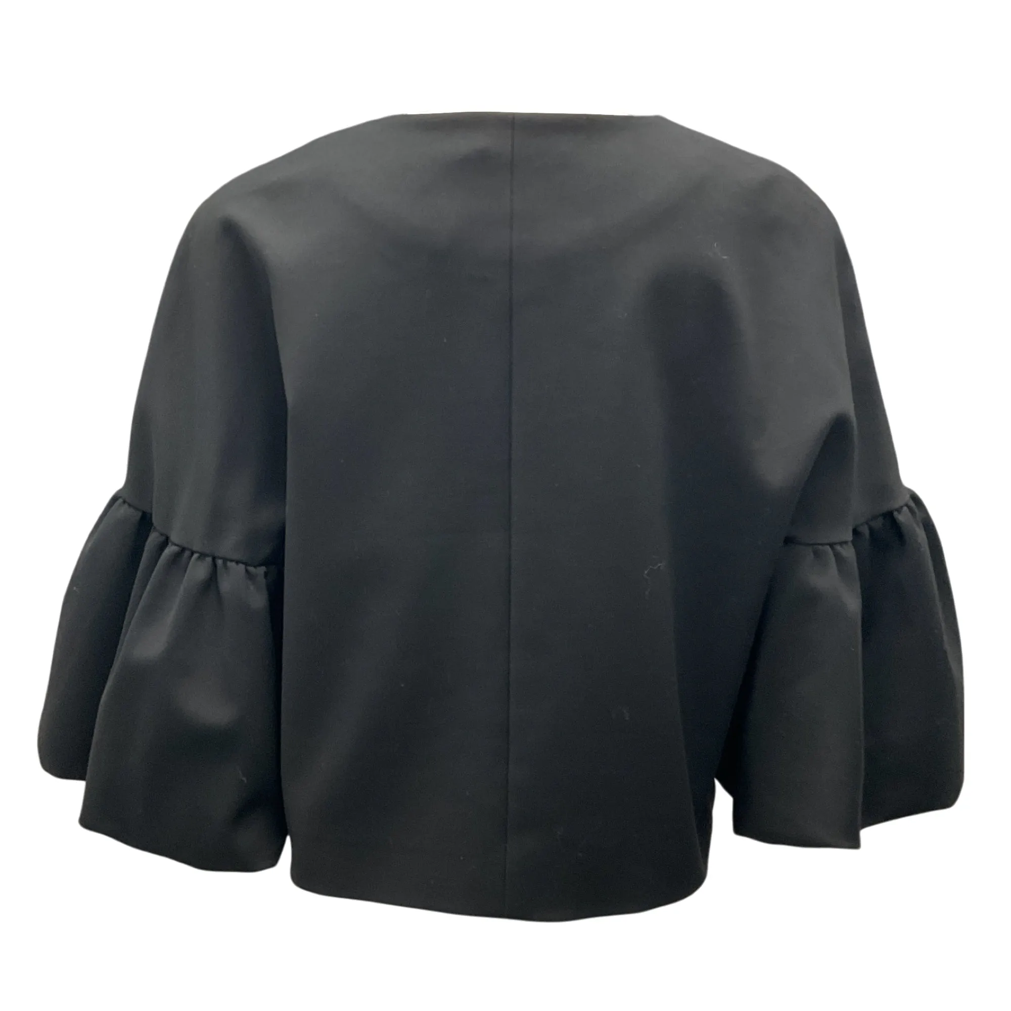 Tibi Black Peplum Crop Jacket