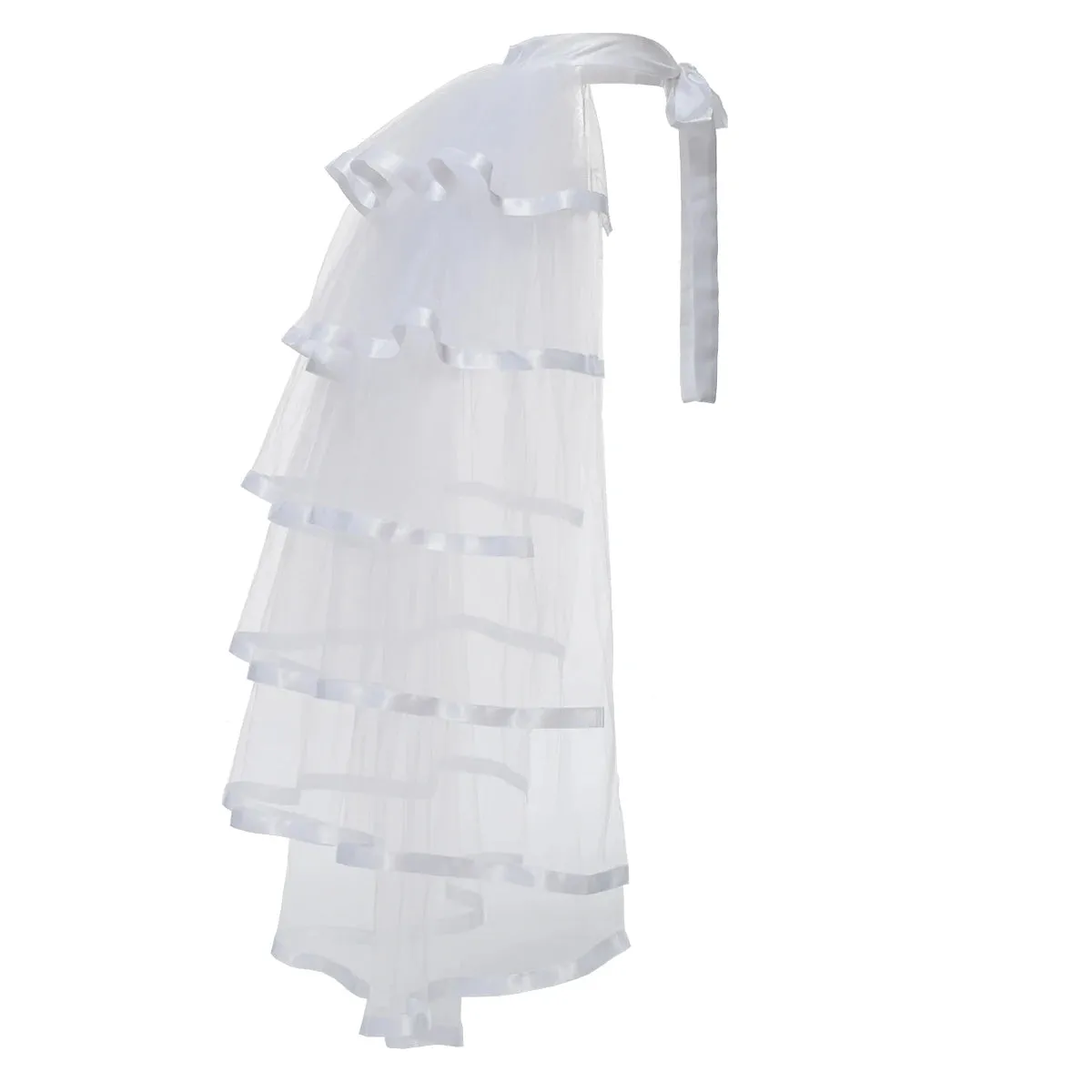 Trendy Tie-on Ruffle Tutu Bustle Skirt